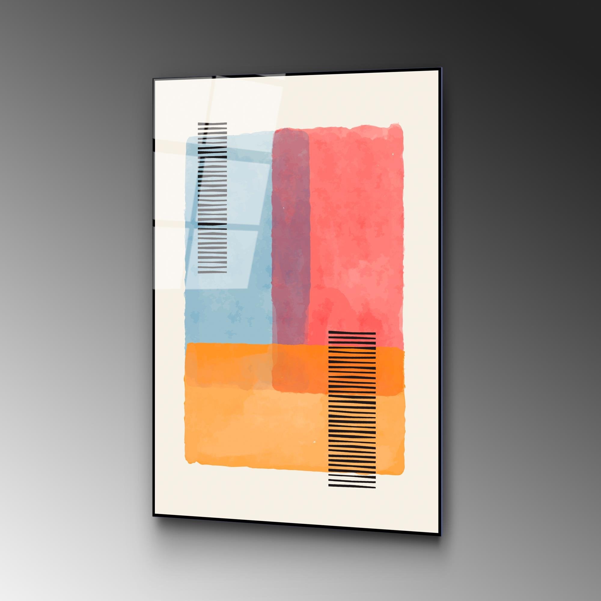 UV-919 Baskılı Cam Dikdörtgen Duvar Tablosu | ByLamp