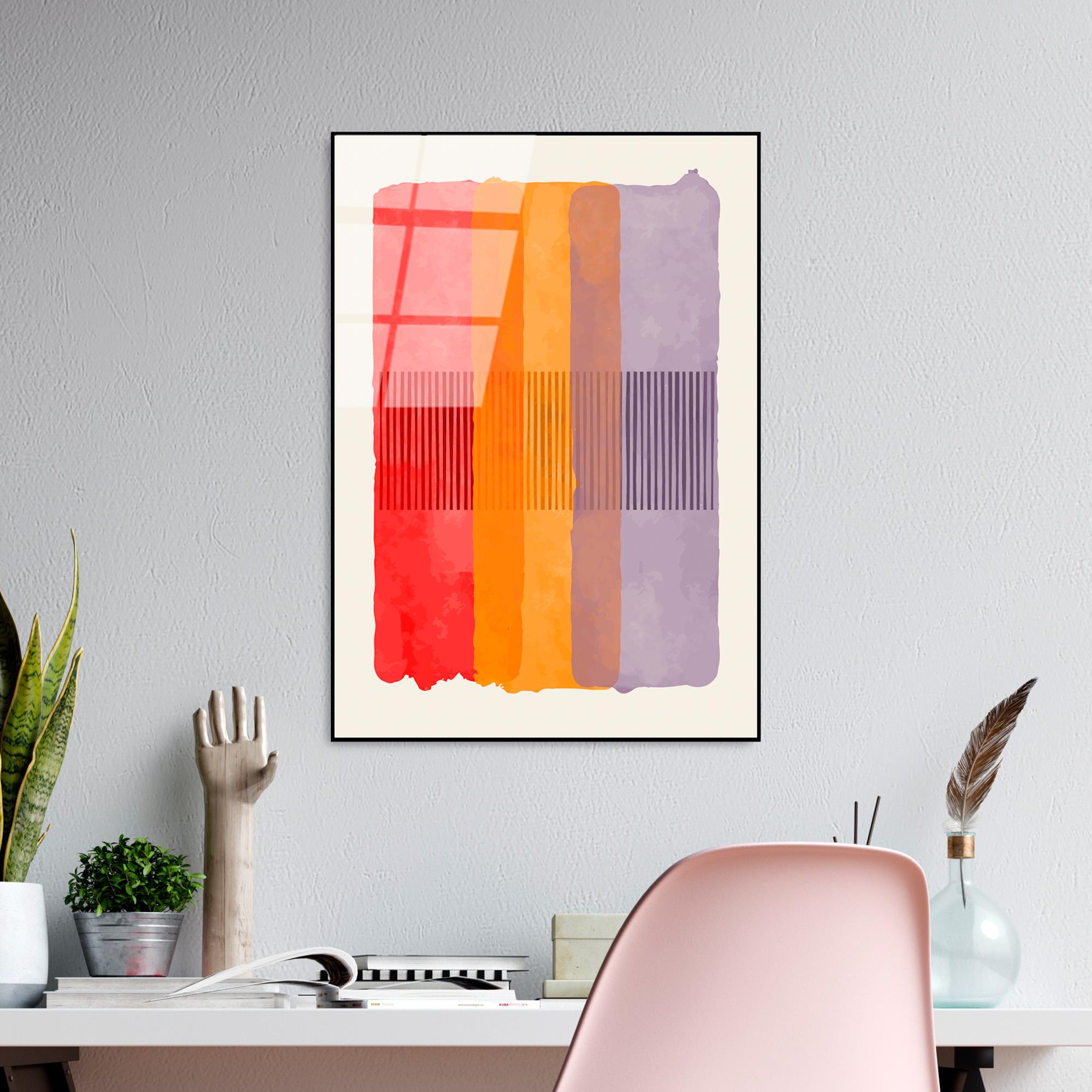 UV-921 Baskılı Cam Dikdörtgen Duvar Tablosu | ByLamp