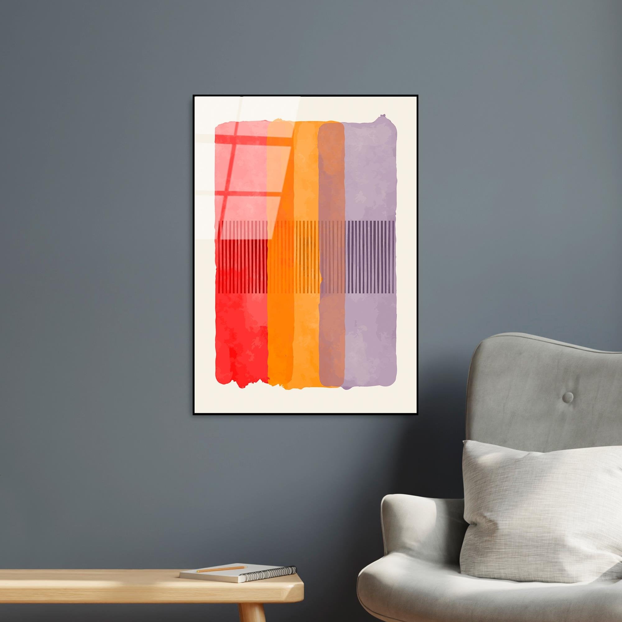 UV-921 Baskılı Cam Dikdörtgen Duvar Tablosu | ByLamp