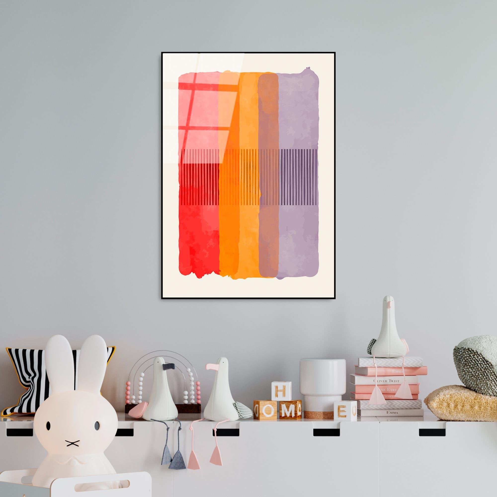 UV-921 Baskılı Cam Dikdörtgen Duvar Tablosu | ByLamp