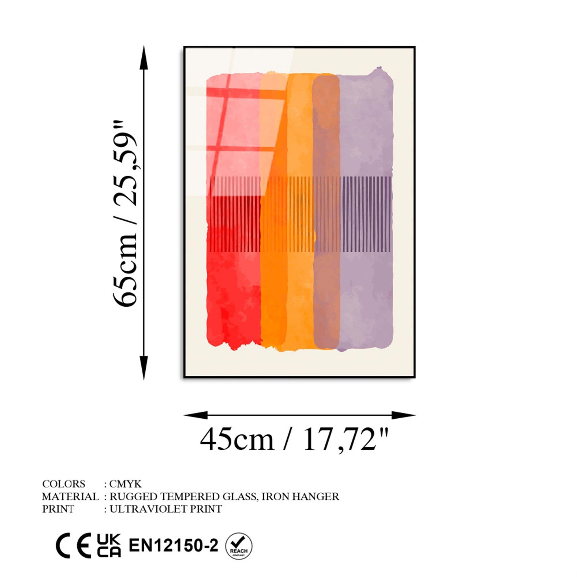 UV-921 Baskılı Cam Dikdörtgen Duvar Tablosu | ByLamp