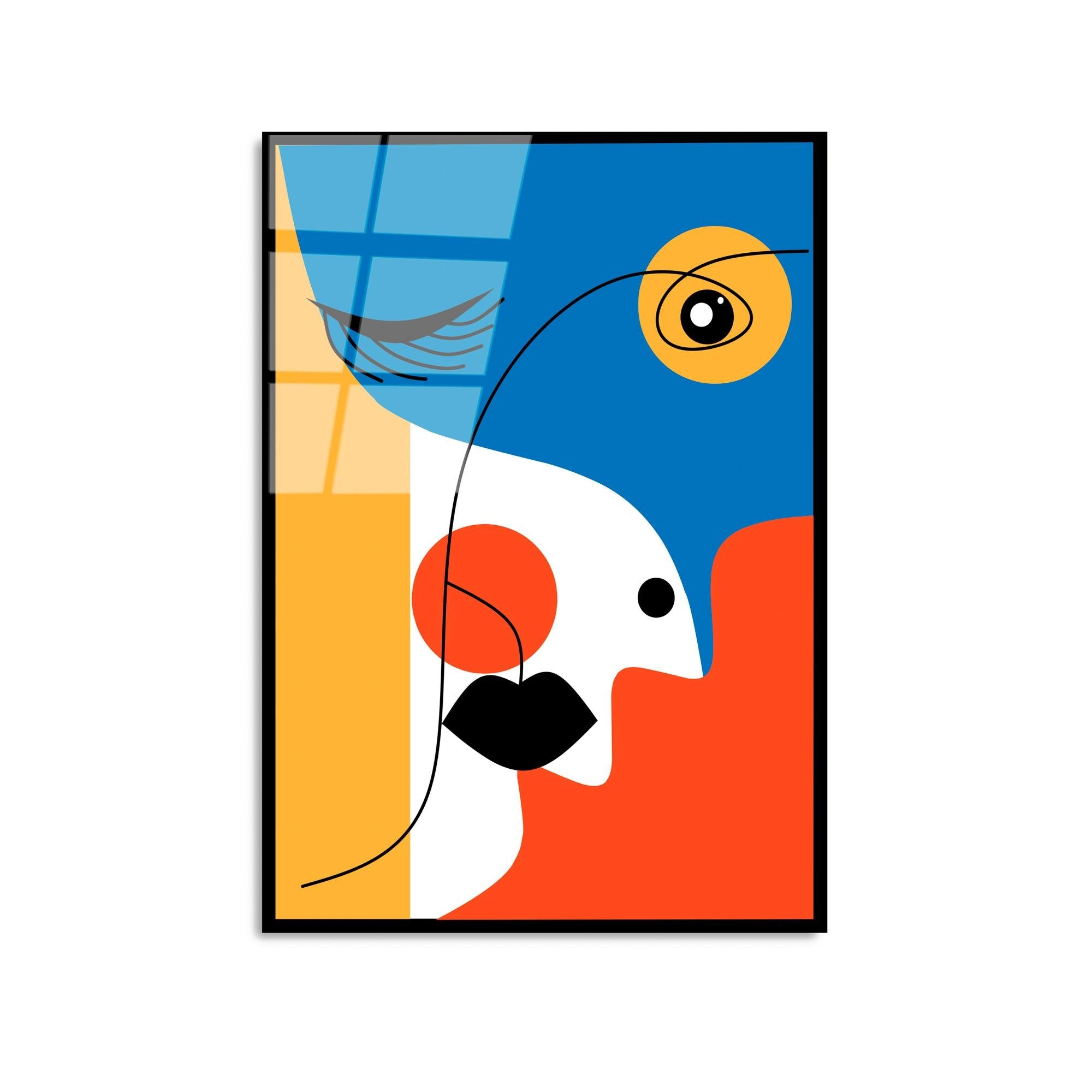 UV-922 Baskılı Cam Dikdörtgen Duvar Tablosu | ByLamp