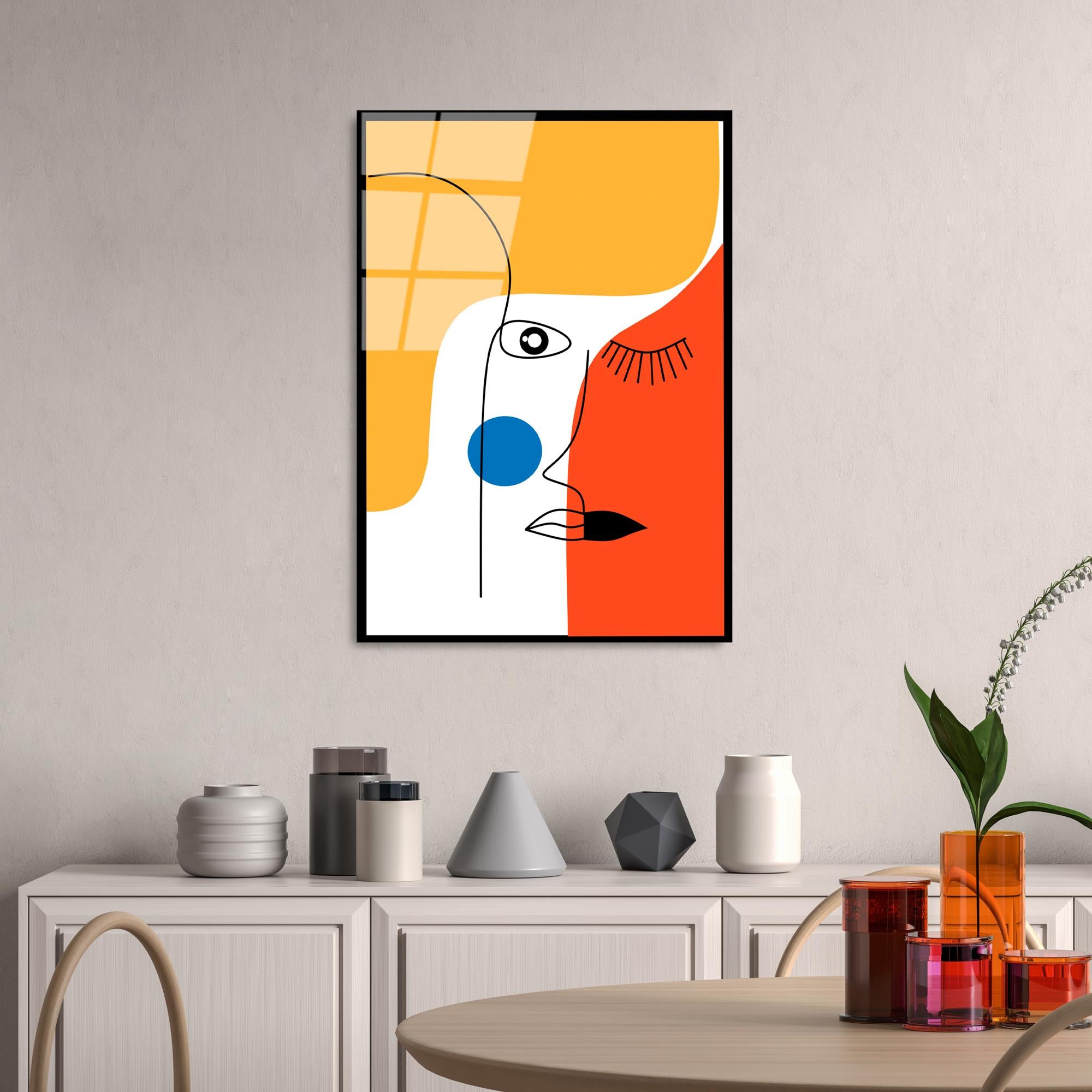 UV-923 Baskılı Cam Dikdörtgen Duvar Tablosu | ByLamp