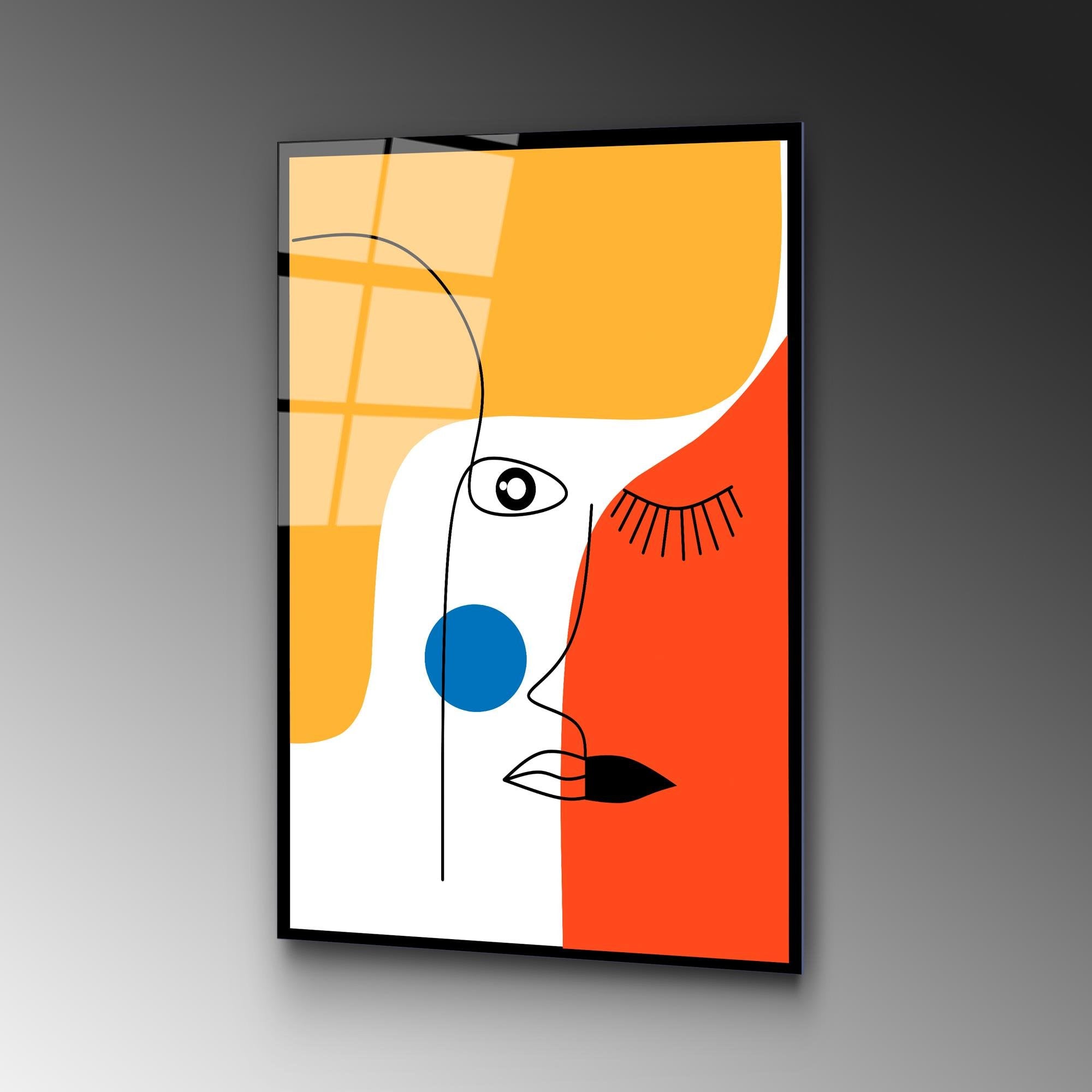 UV-923 Baskılı Cam Dikdörtgen Duvar Tablosu | ByLamp