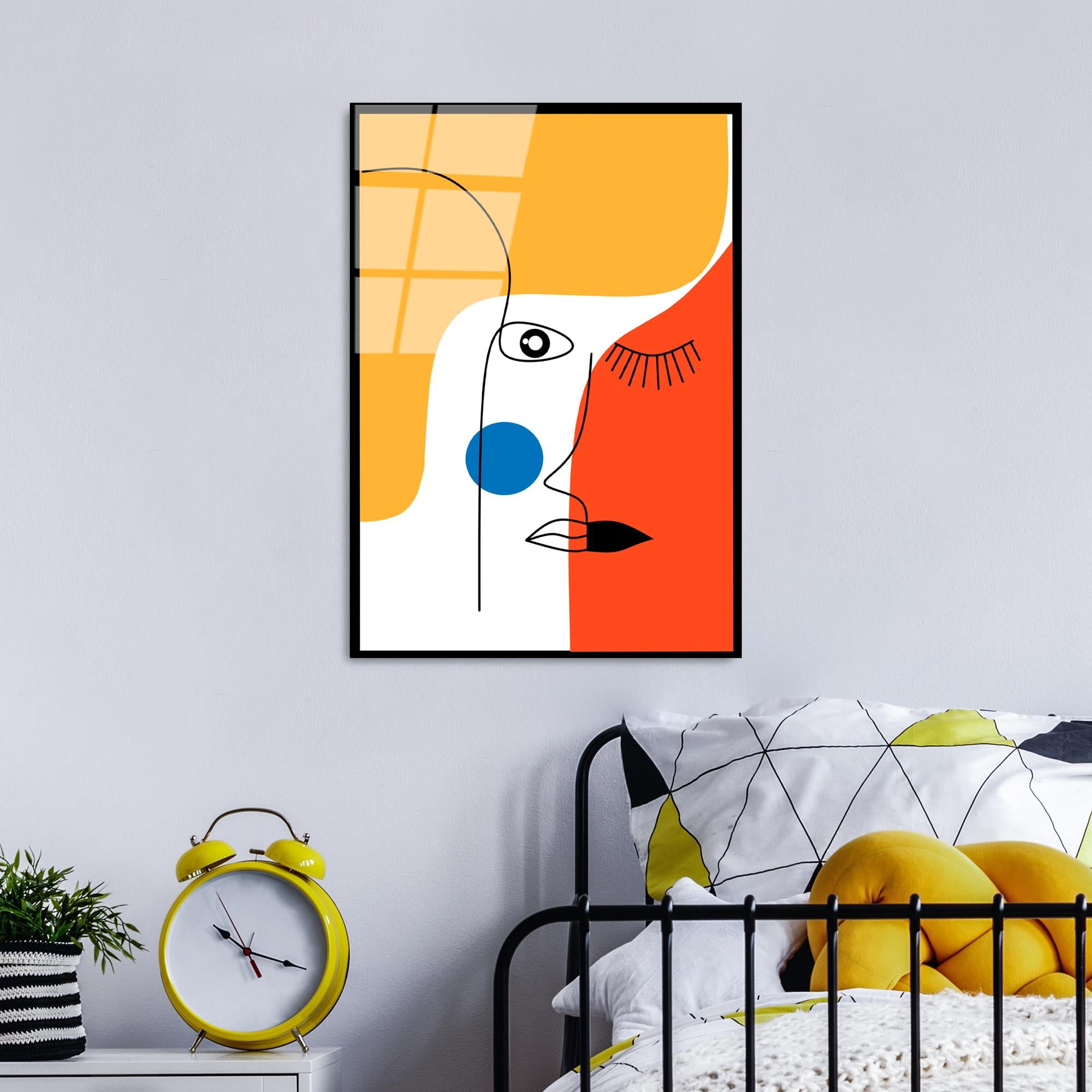 UV-923 Baskılı Cam Dikdörtgen Duvar Tablosu | ByLamp