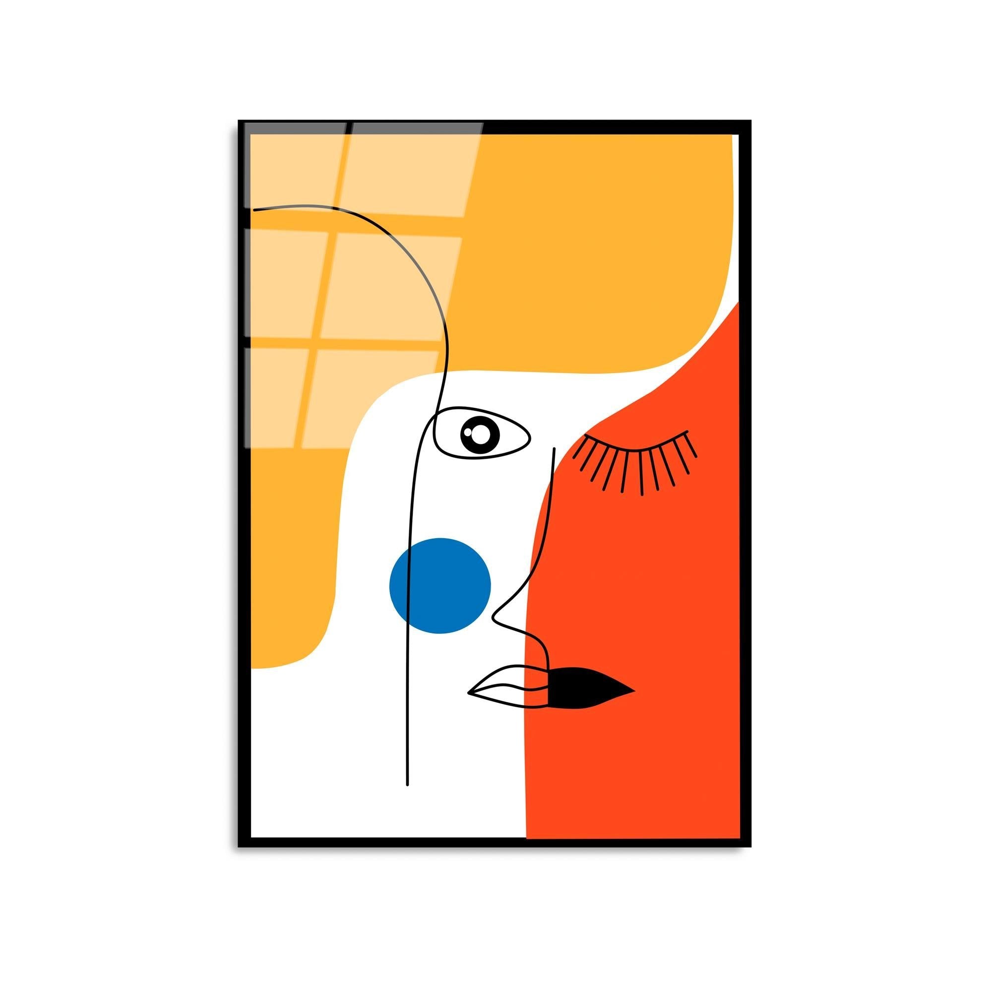 UV-923 Baskılı Cam Dikdörtgen Duvar Tablosu | ByLamp