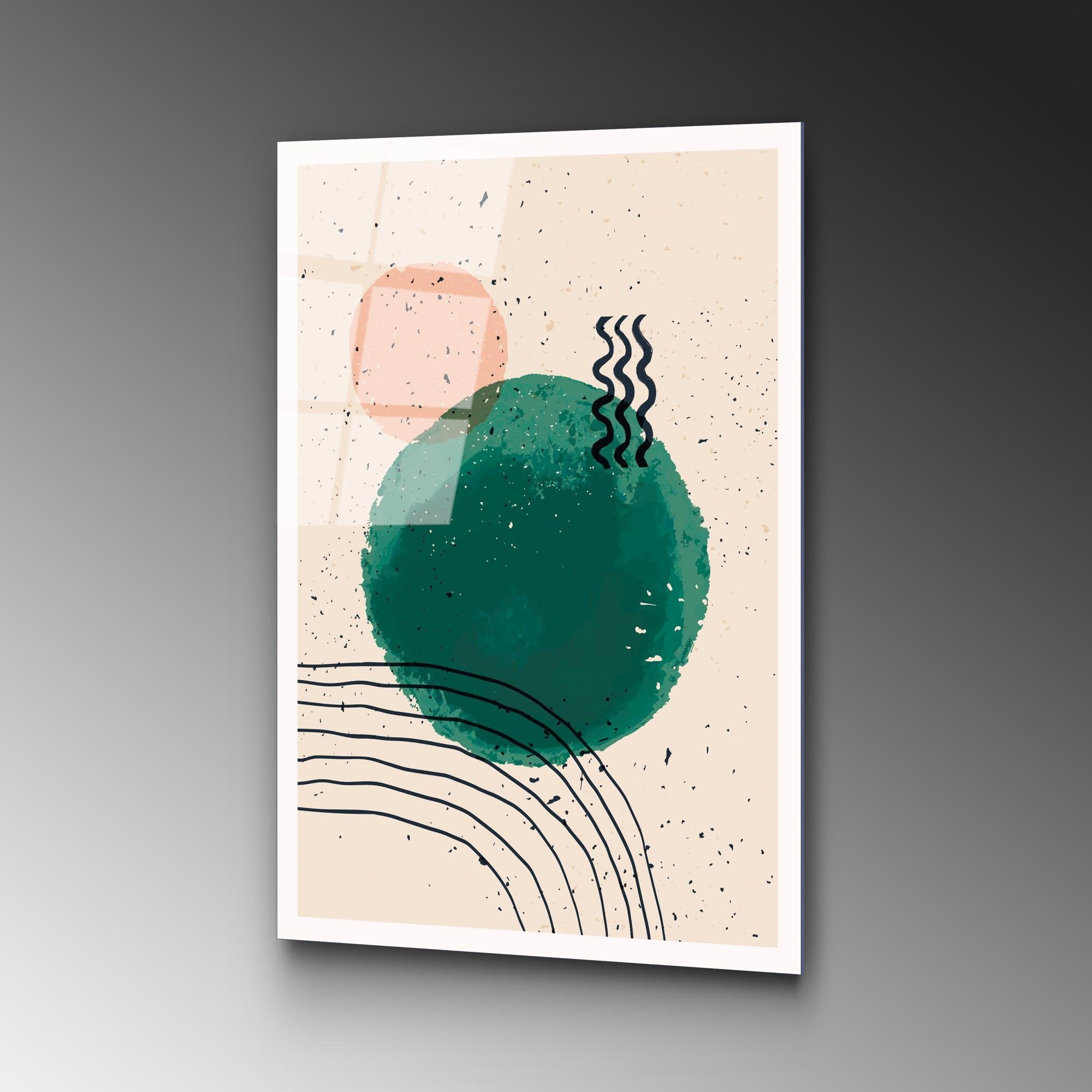 UV-926 Baskılı Cam Dikdörtgen Duvar Tablosu | ByLamp