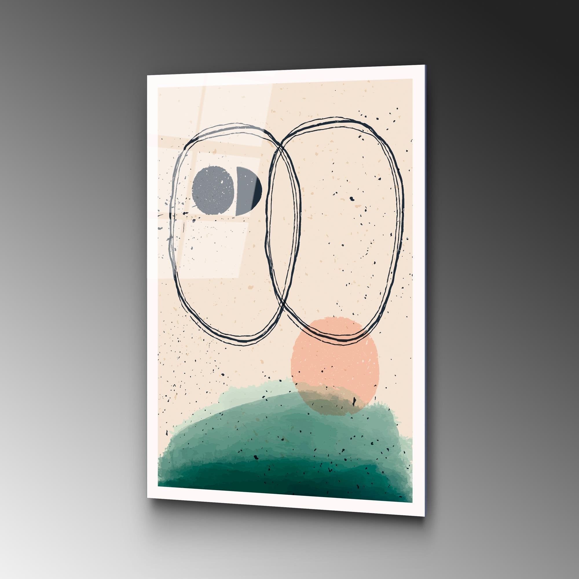 UV-927 Baskılı Cam Dikdörtgen Duvar Tablosu | ByLamp