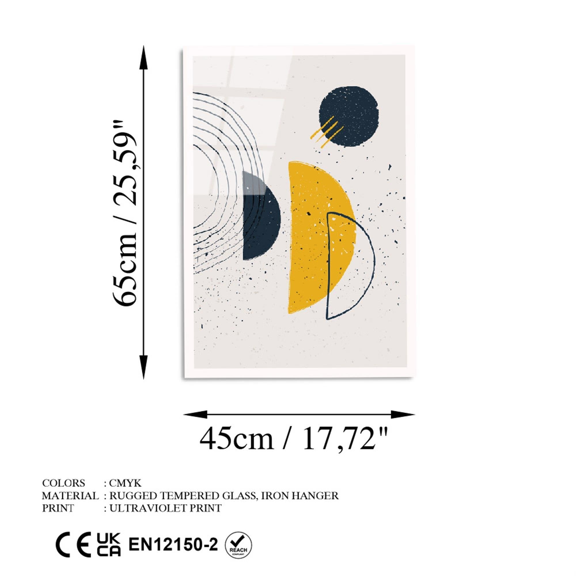 UV-928 Baskılı Cam Dikdörtgen Duvar Tablosu | ByLamp