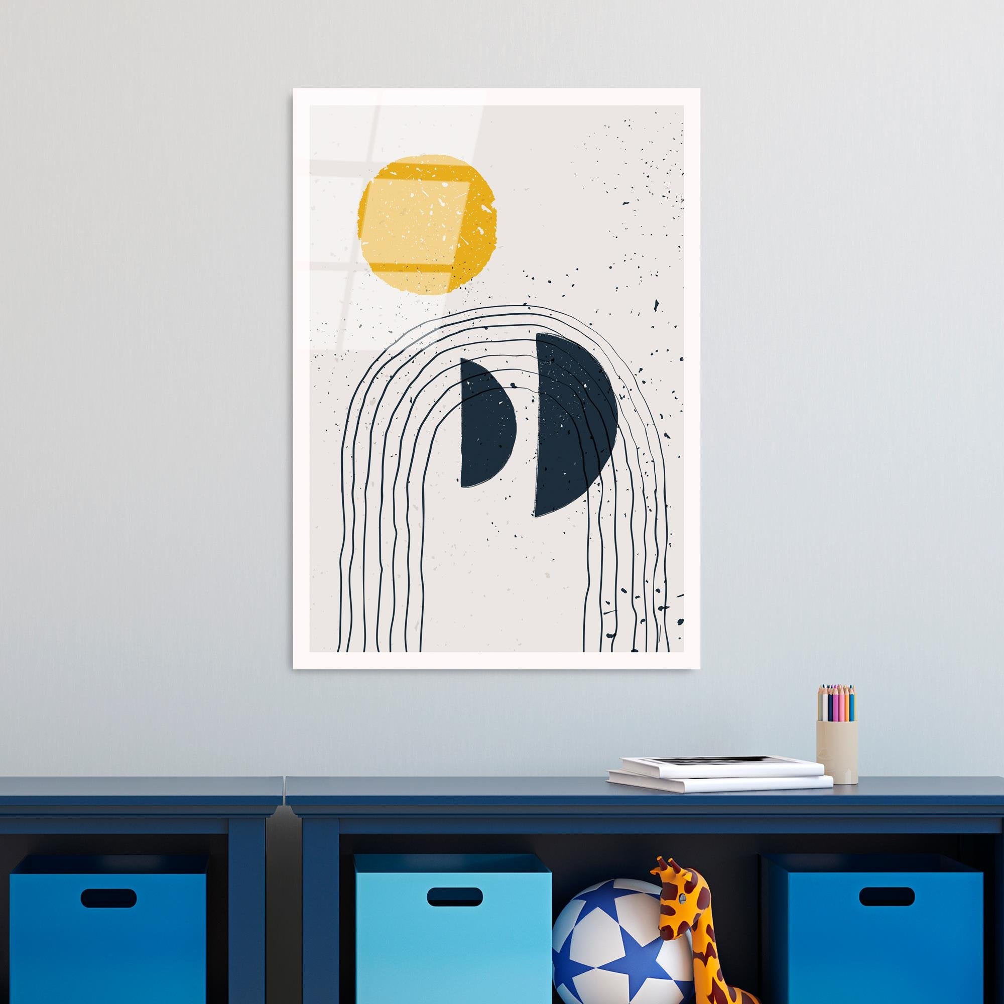 UV-930 Baskılı Cam Dikdörtgen Duvar Tablosu | ByLamp