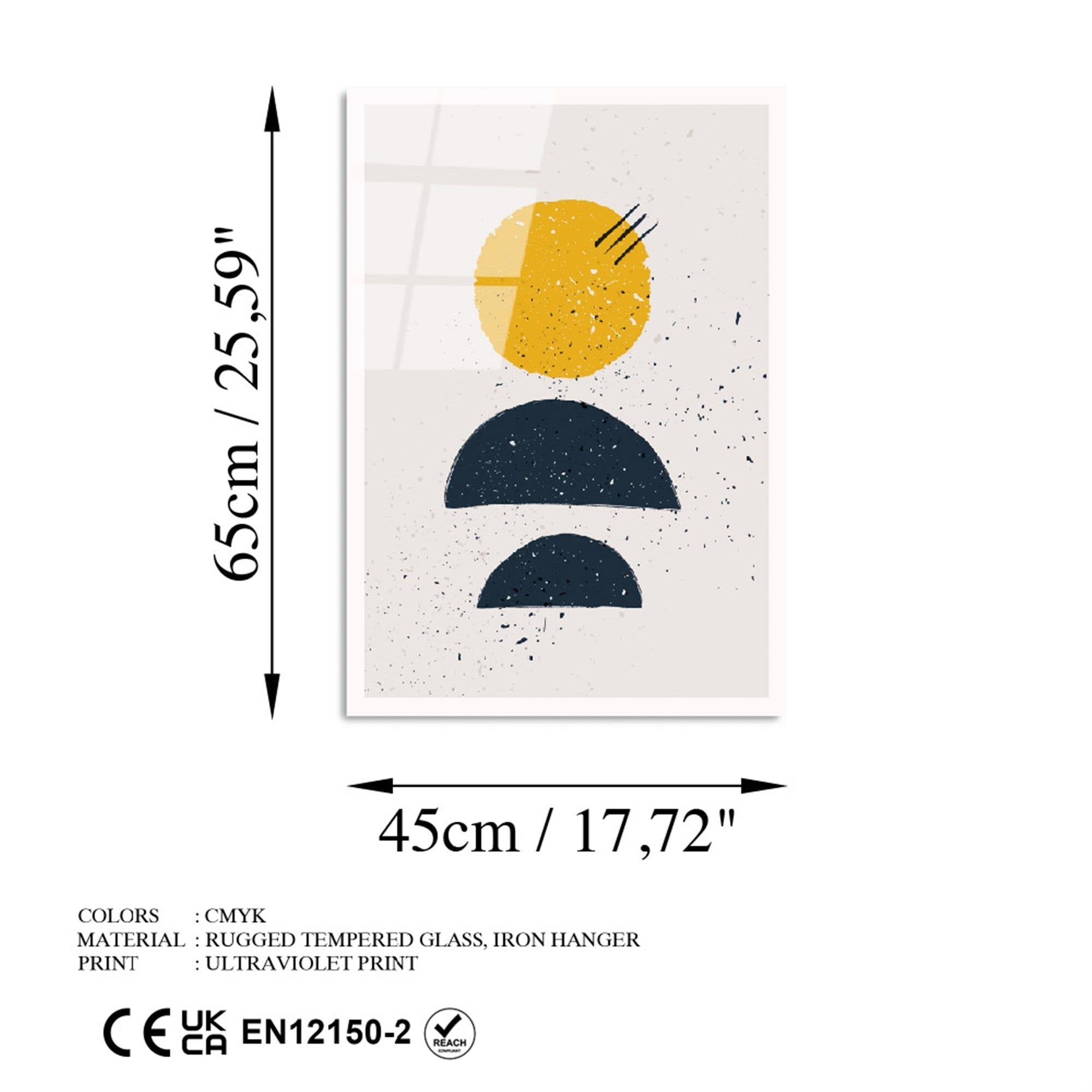 UV-931 Baskılı Cam Dikdörtgen Duvar Tablosu | ByLamp