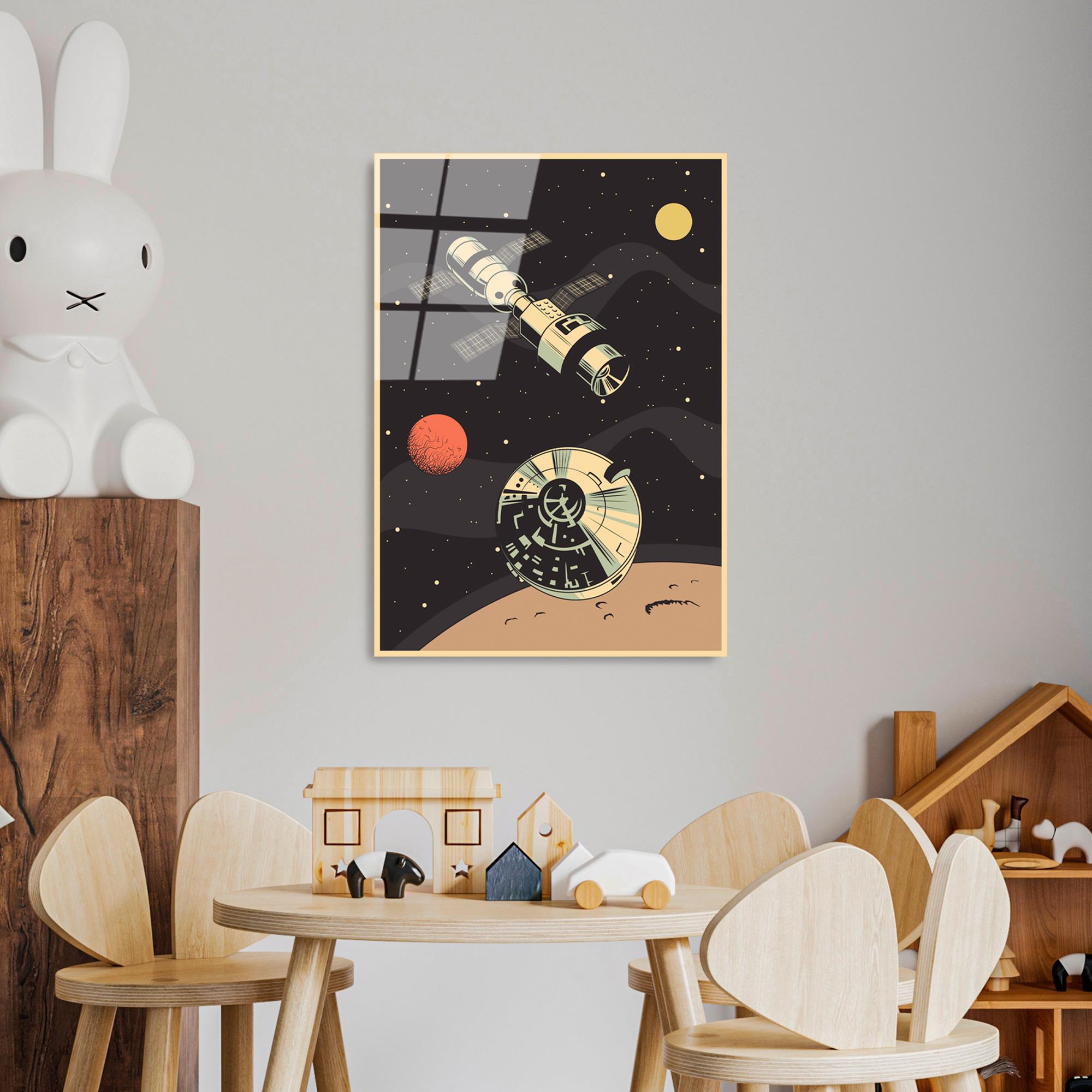 UV-955 Baskılı Cam Dikdörtgen Duvar Tablosu | ByLamp