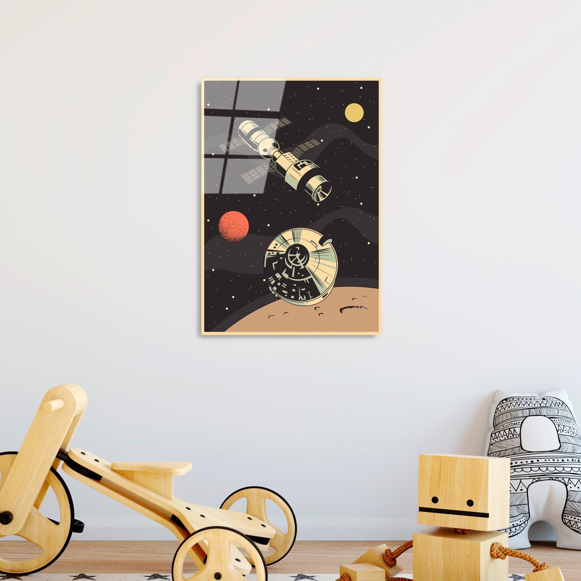 UV-955 Baskılı Cam Dikdörtgen Duvar Tablosu | ByLamp