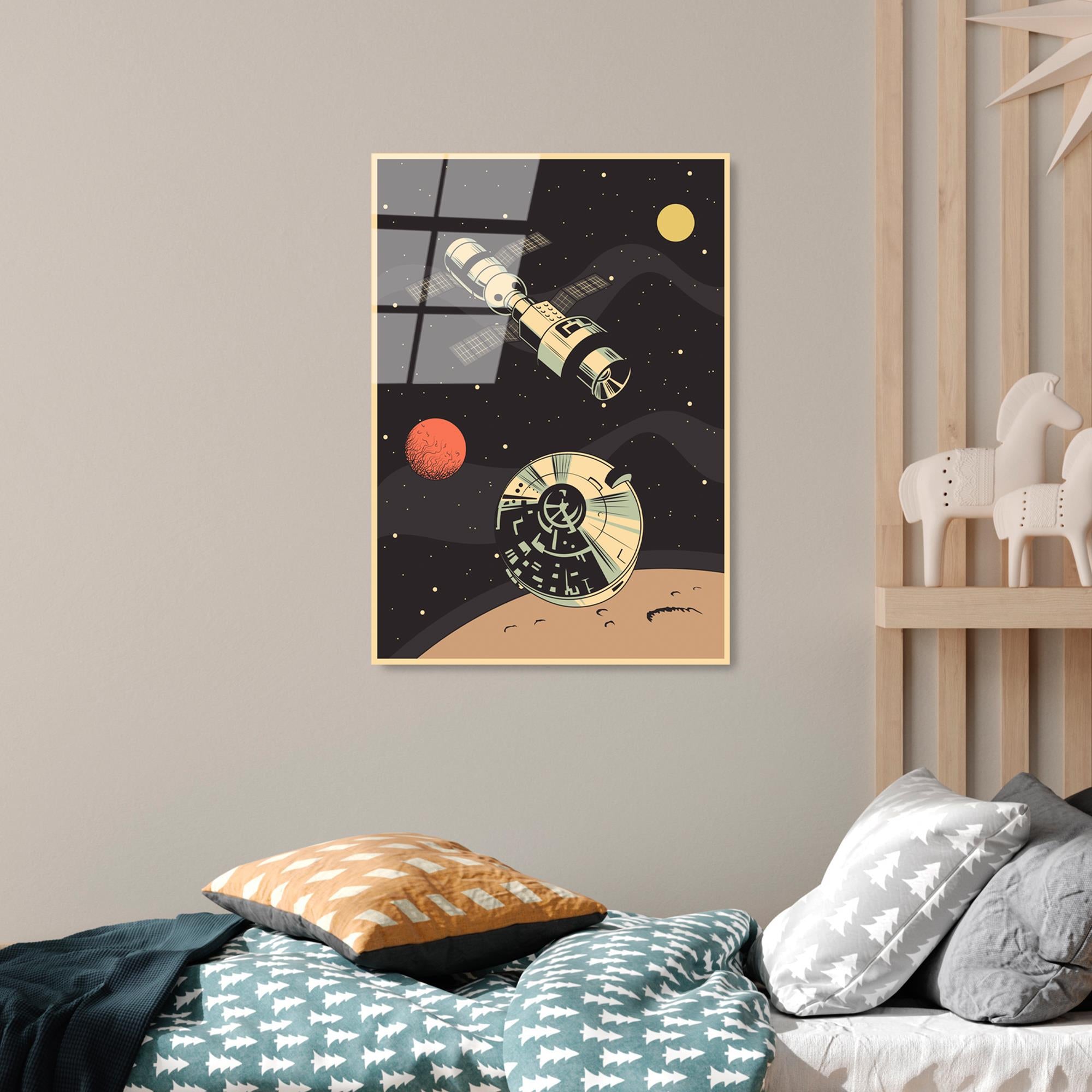 UV-955 Baskılı Cam Dikdörtgen Duvar Tablosu | ByLamp