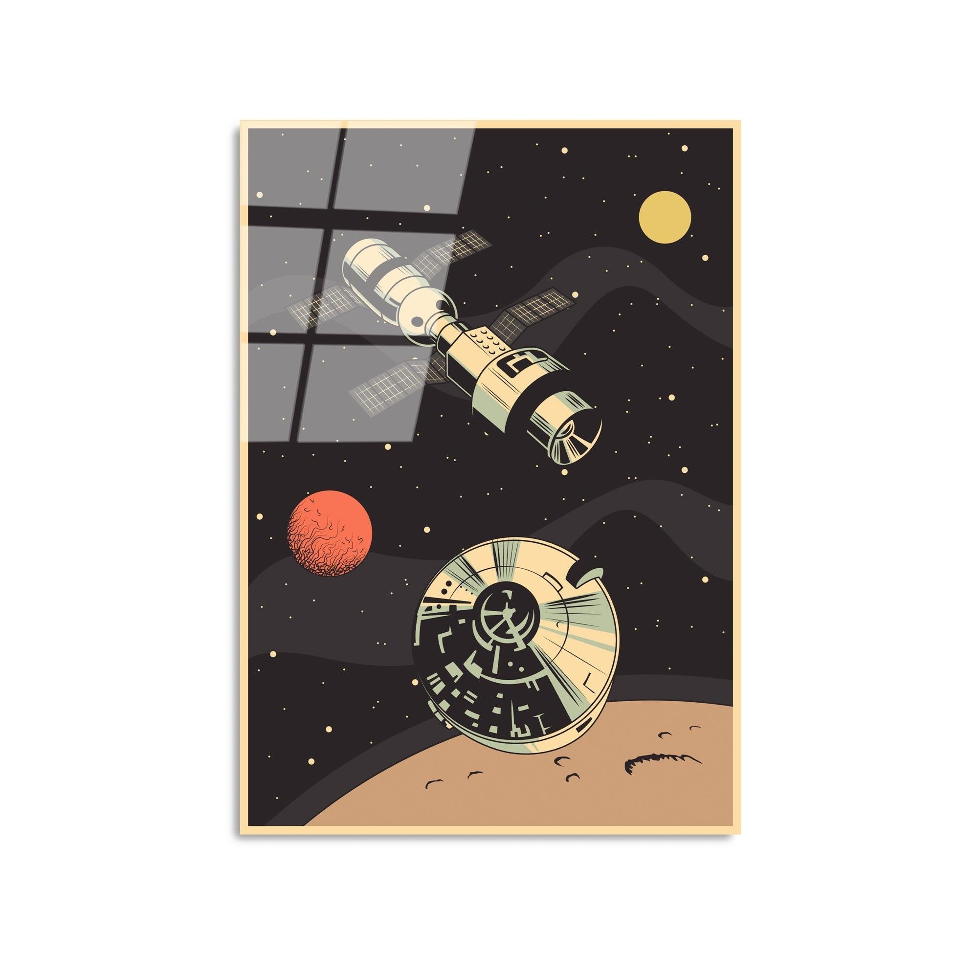 UV-955 Baskılı Cam Dikdörtgen Duvar Tablosu | ByLamp