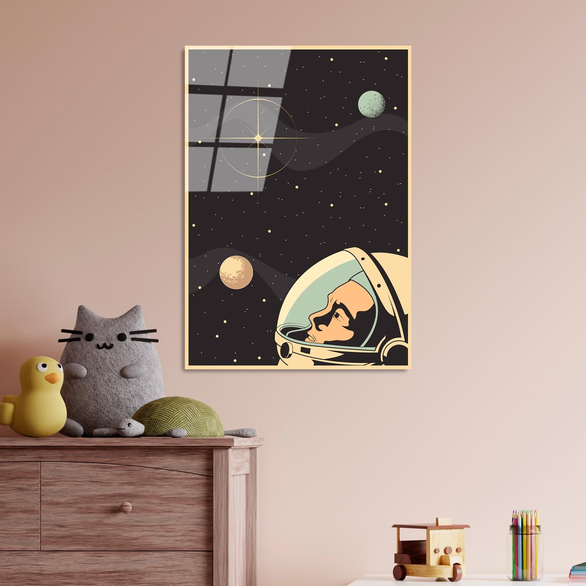 UV-956 Baskılı Cam Dikdörtgen Duvar Tablosu | ByLamp