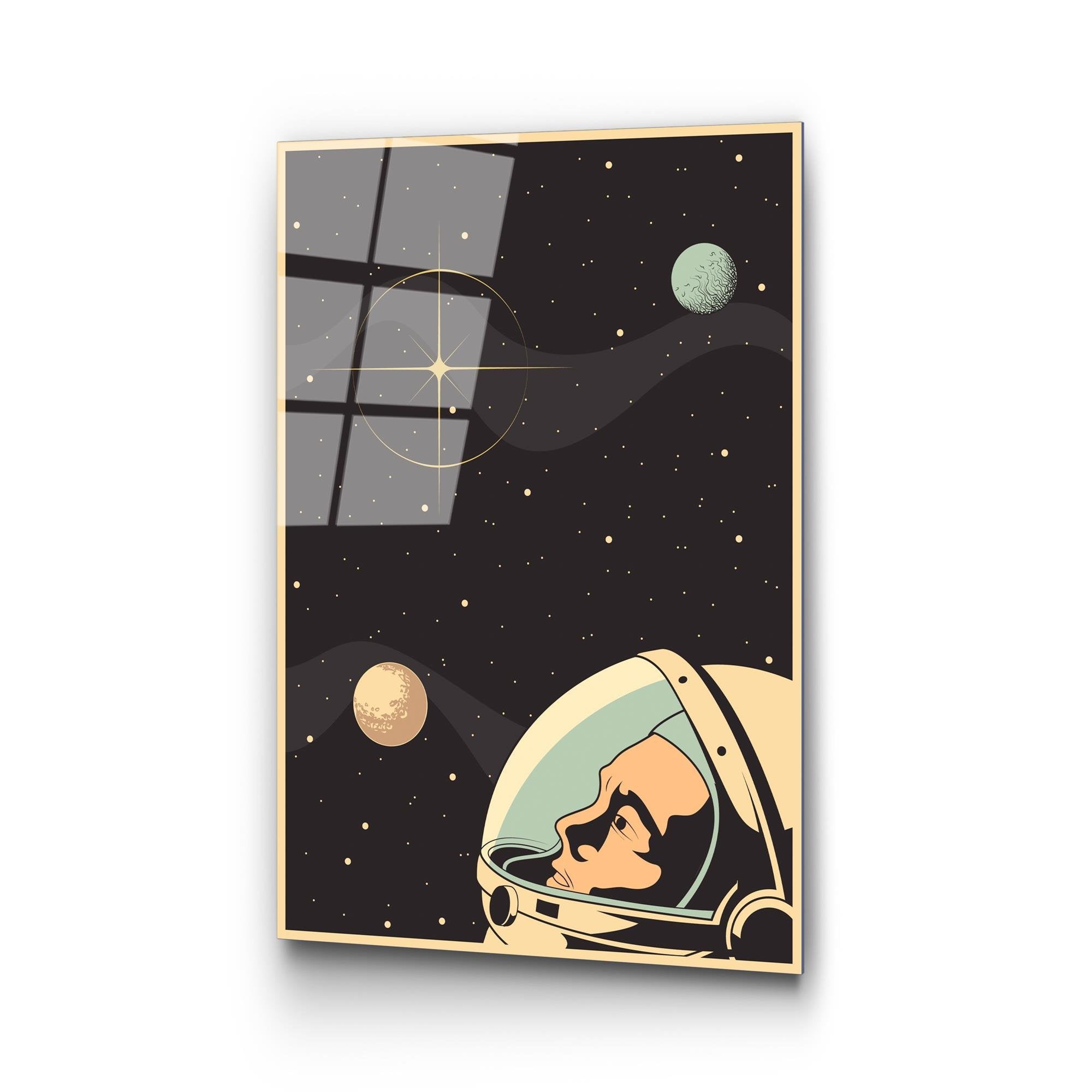 UV-956 Baskılı Cam Dikdörtgen Duvar Tablosu | ByLamp