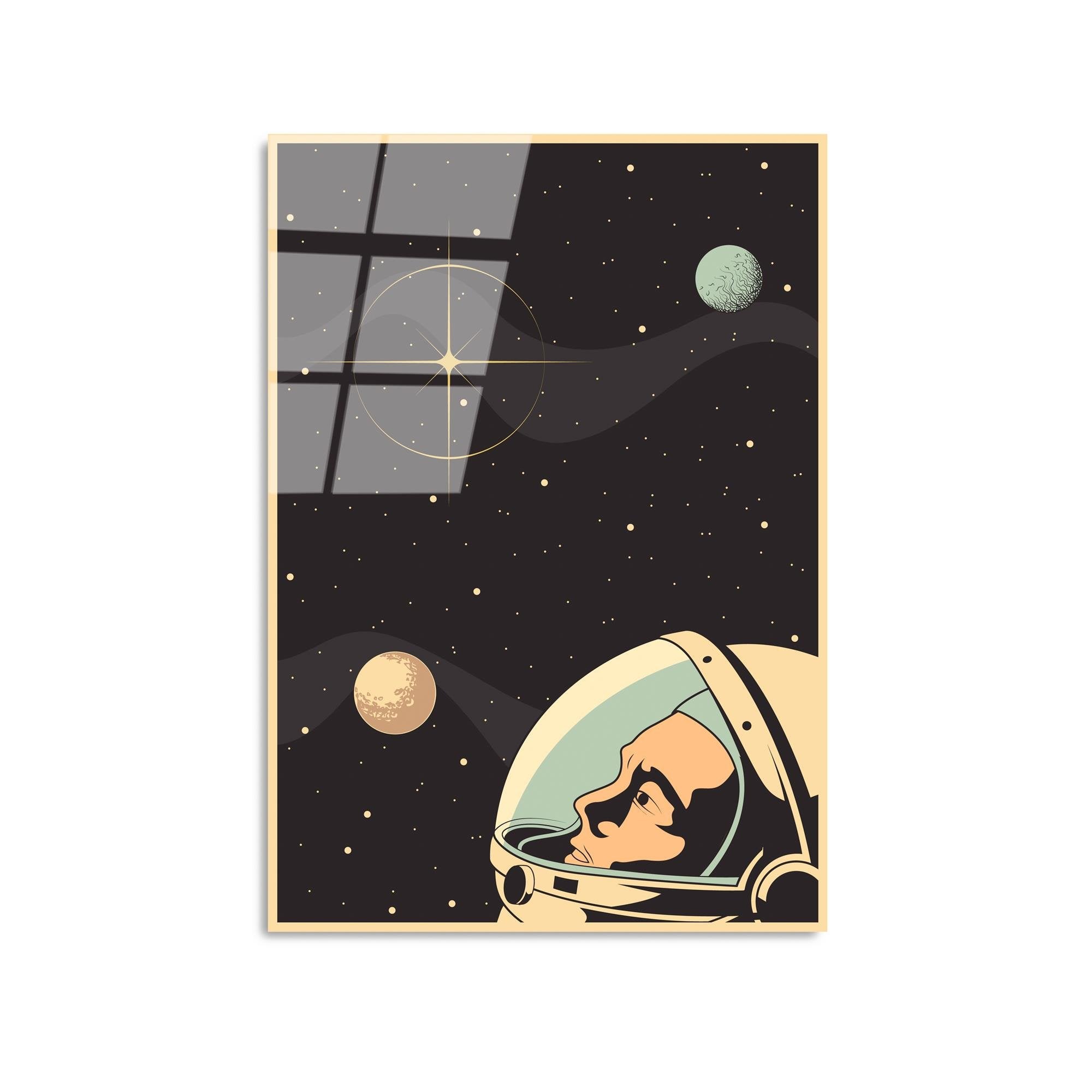 UV-956 Baskılı Cam Dikdörtgen Duvar Tablosu | ByLamp