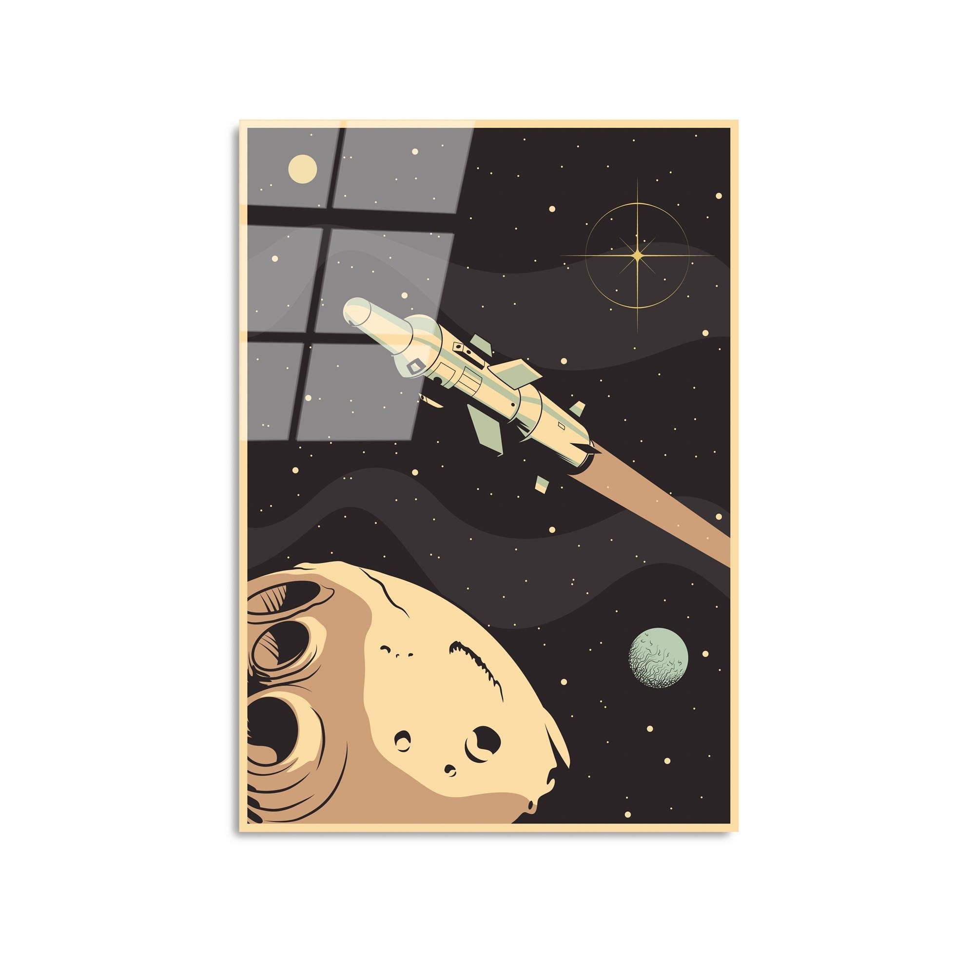 UV-957 Baskılı Cam Dikdörtgen Duvar Tablosu | ByLamp