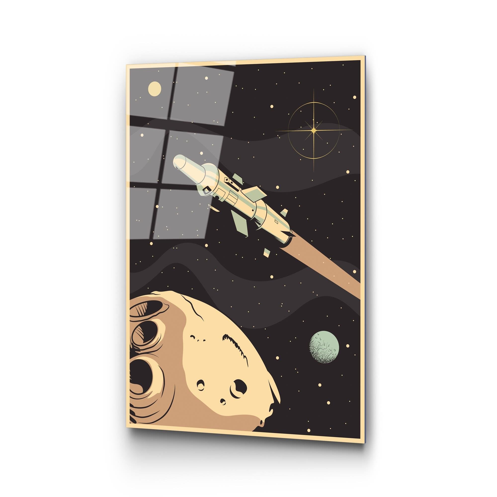 UV-957 Baskılı Cam Dikdörtgen Duvar Tablosu | ByLamp