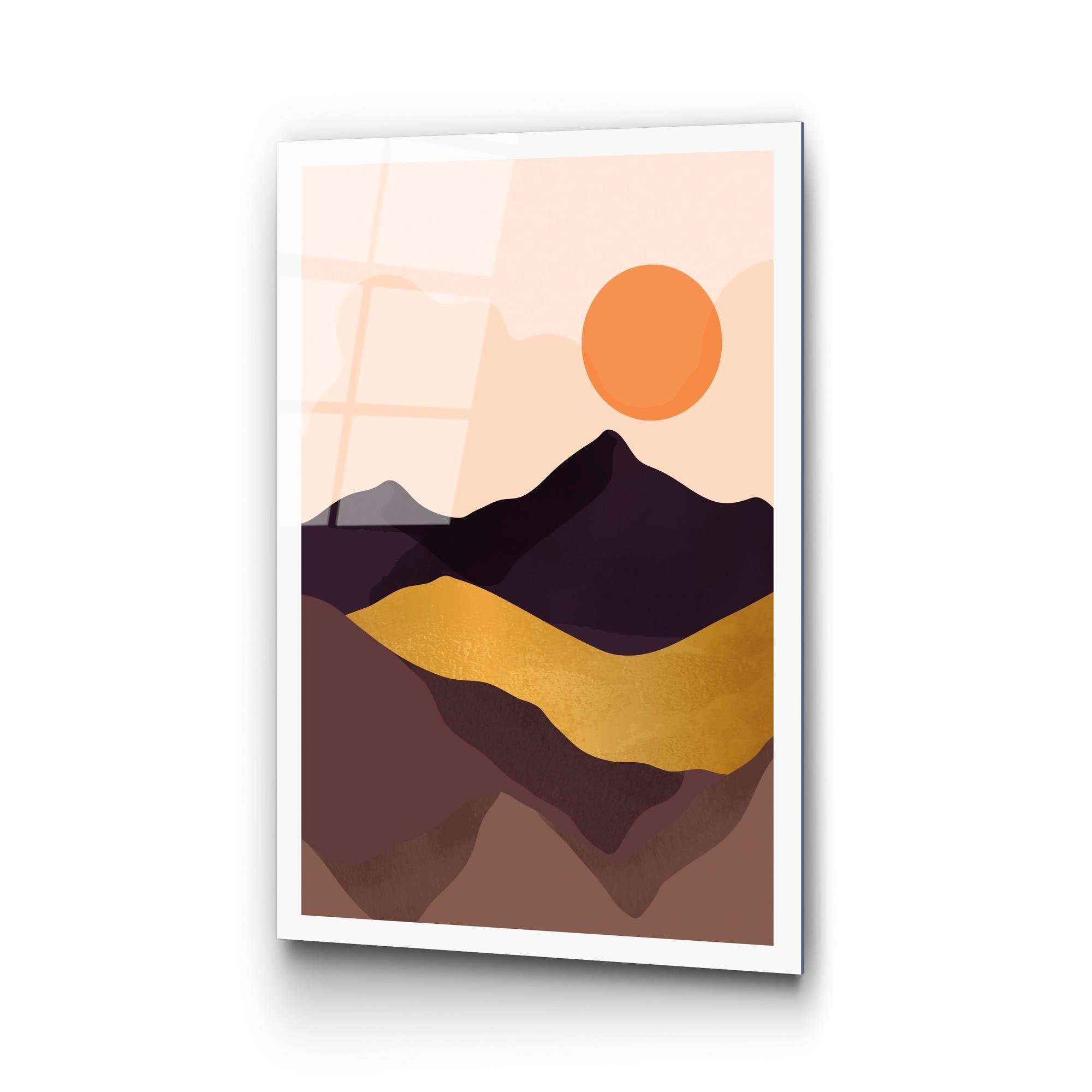 UV-959 Baskılı Cam Dikdörtgen Duvar Tablosu | ByLamp