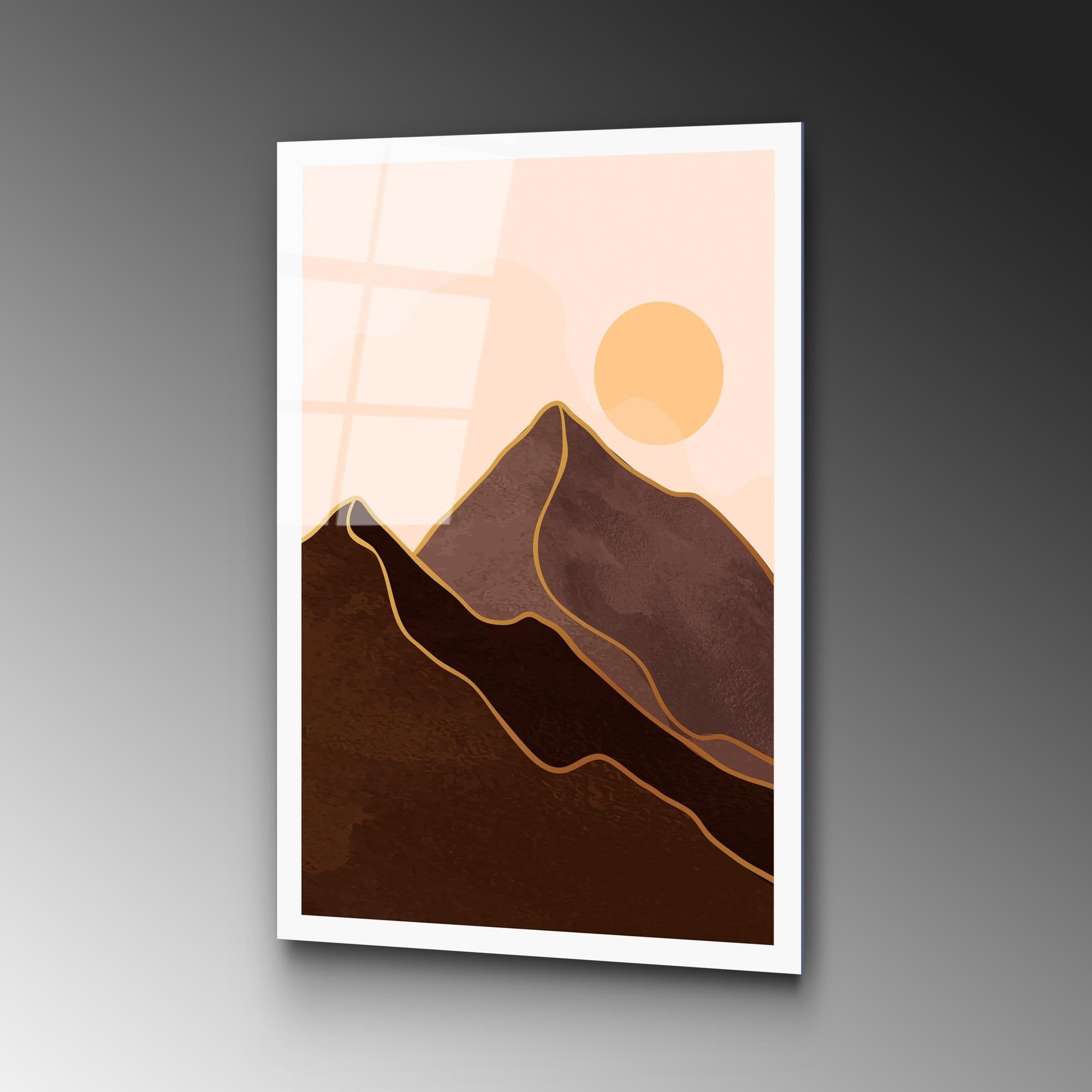 UV-960 Baskılı Cam Dikdörtgen Duvar Tablosu | ByLamp