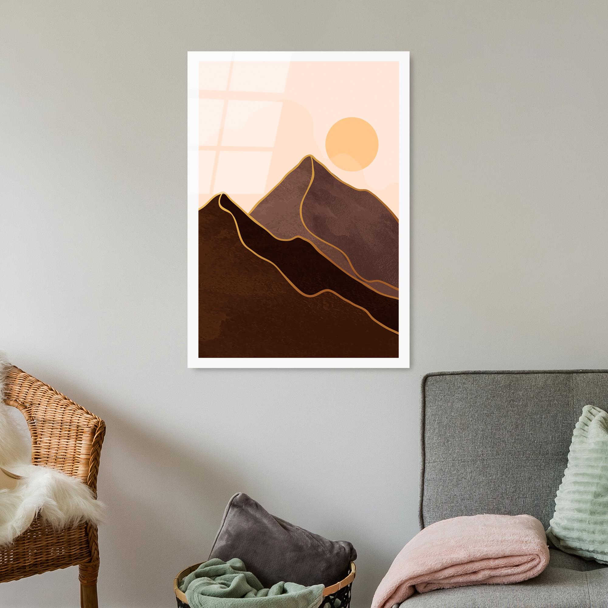 UV-960 Baskılı Cam Dikdörtgen Duvar Tablosu | ByLamp