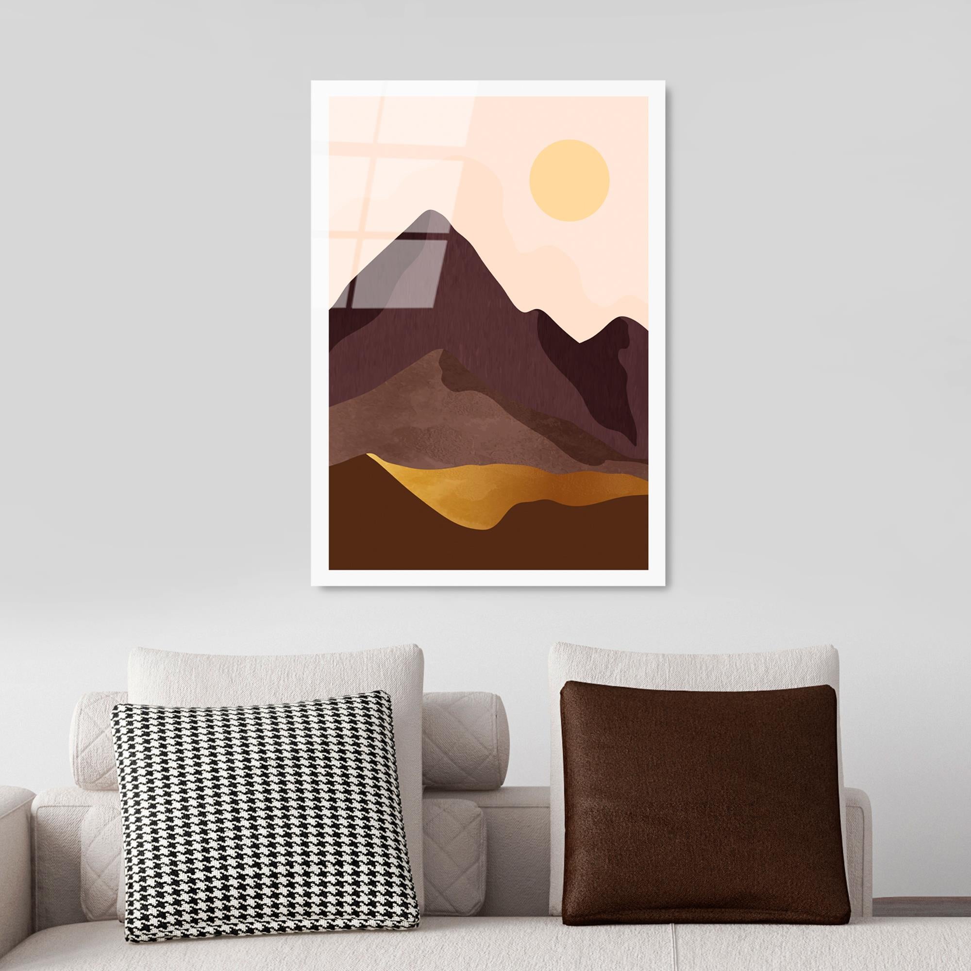 UV-961 Baskılı Cam Dikdörtgen Duvar Tablosu | ByLamp