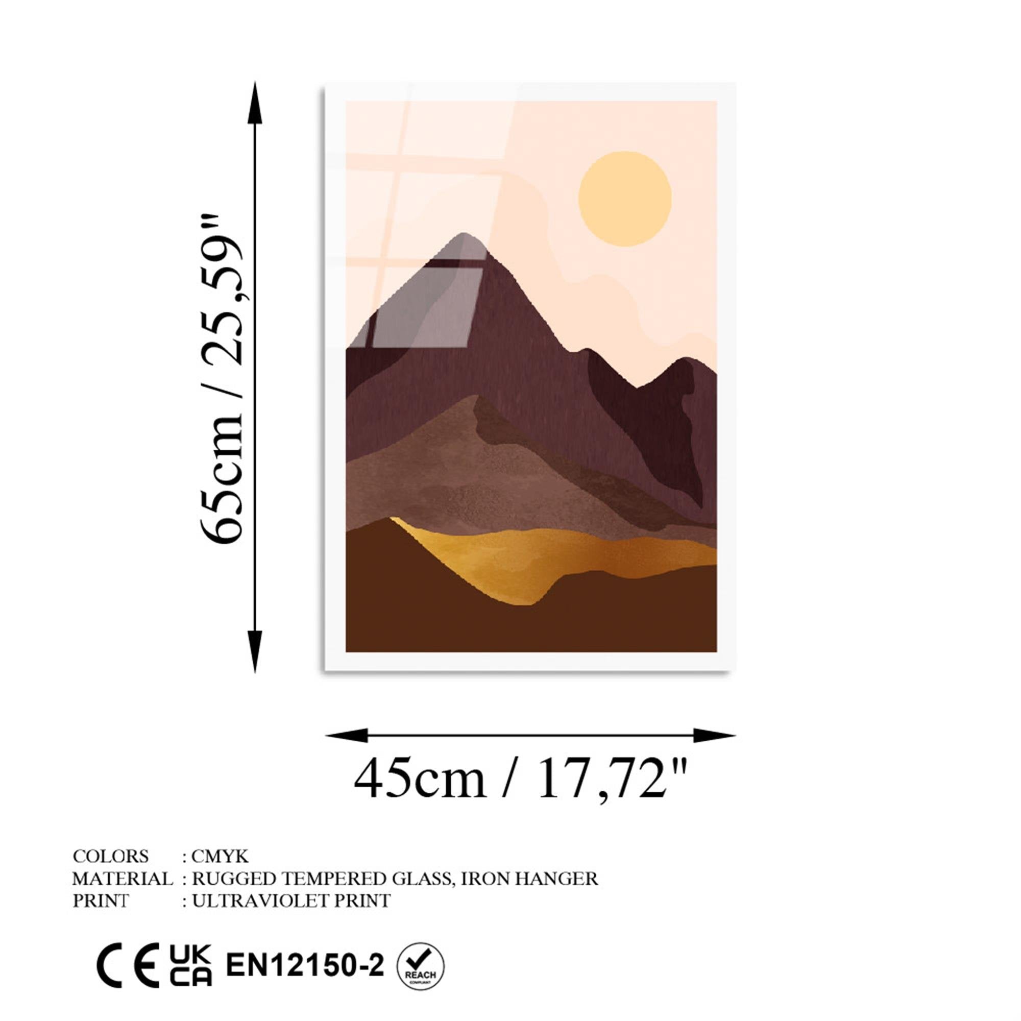 UV-961 Baskılı Cam Dikdörtgen Duvar Tablosu | ByLamp