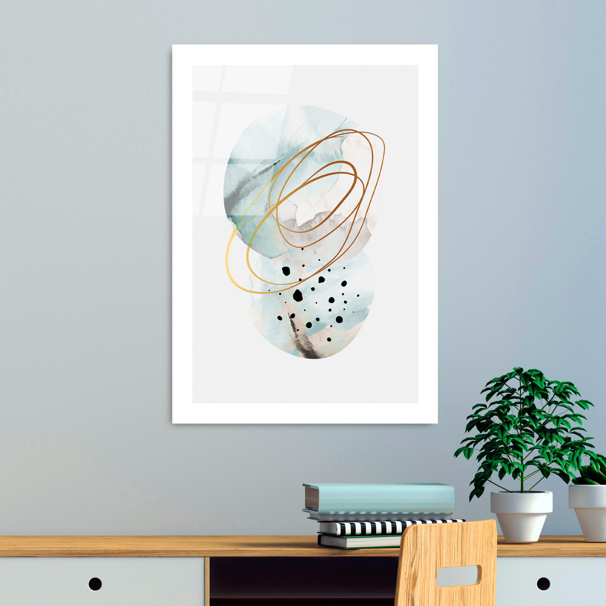 UV-963 Baskılı Cam Dikdörtgen Duvar Tablosu | ByLamp