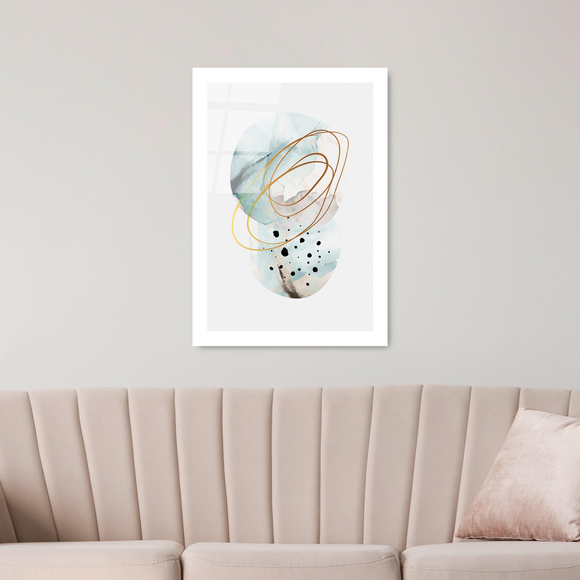 UV-963 Baskılı Cam Dikdörtgen Duvar Tablosu | ByLamp