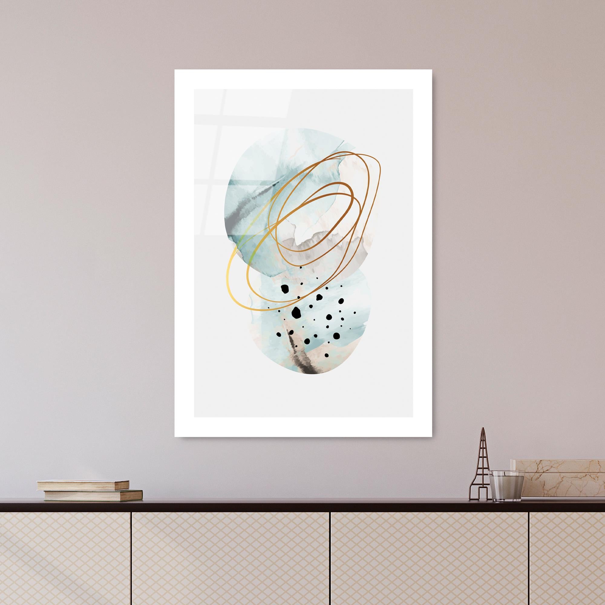 UV-963 Baskılı Cam Dikdörtgen Duvar Tablosu | ByLamp