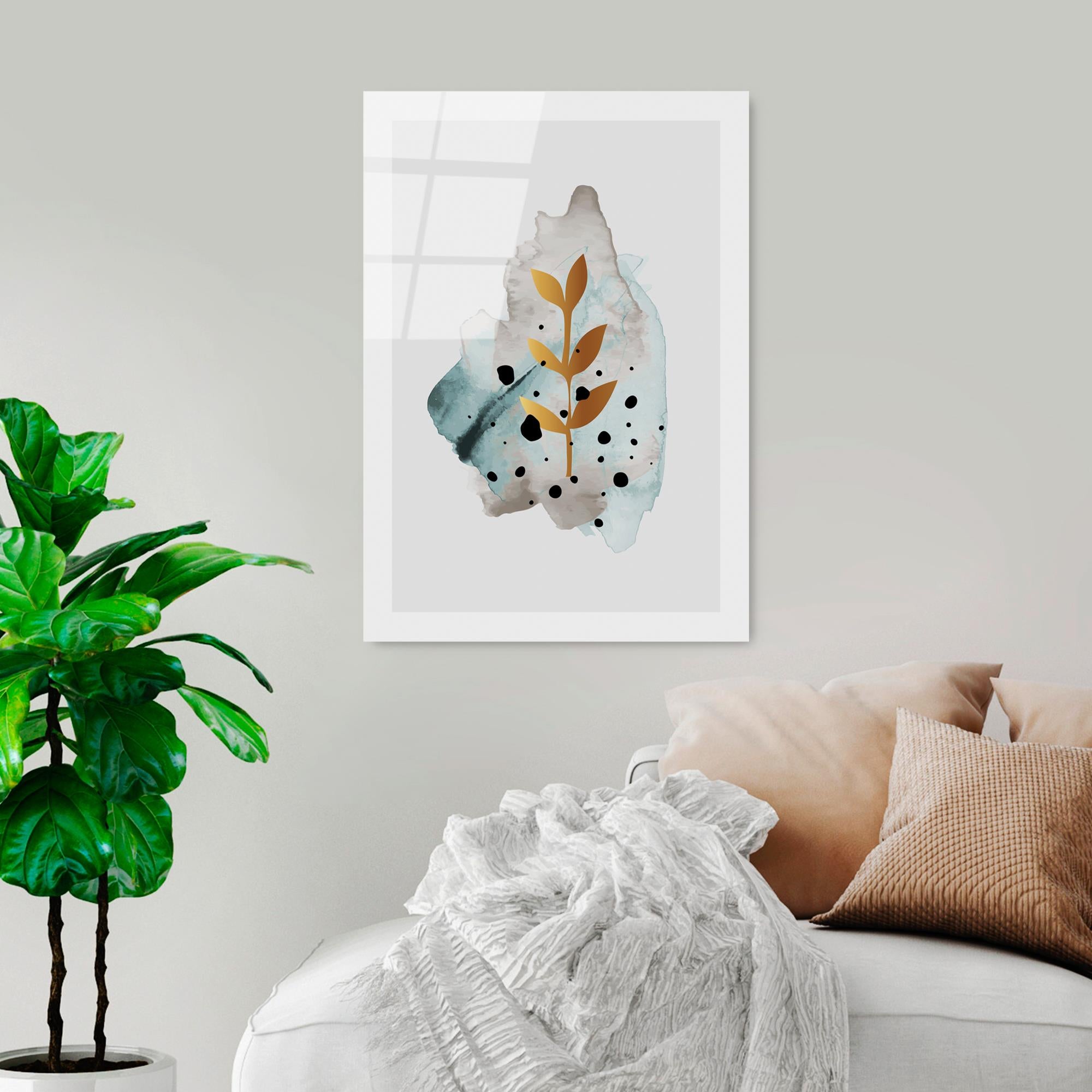 UV-964 Baskılı Cam Dikdörtgen Duvar Tablosu | ByLamp