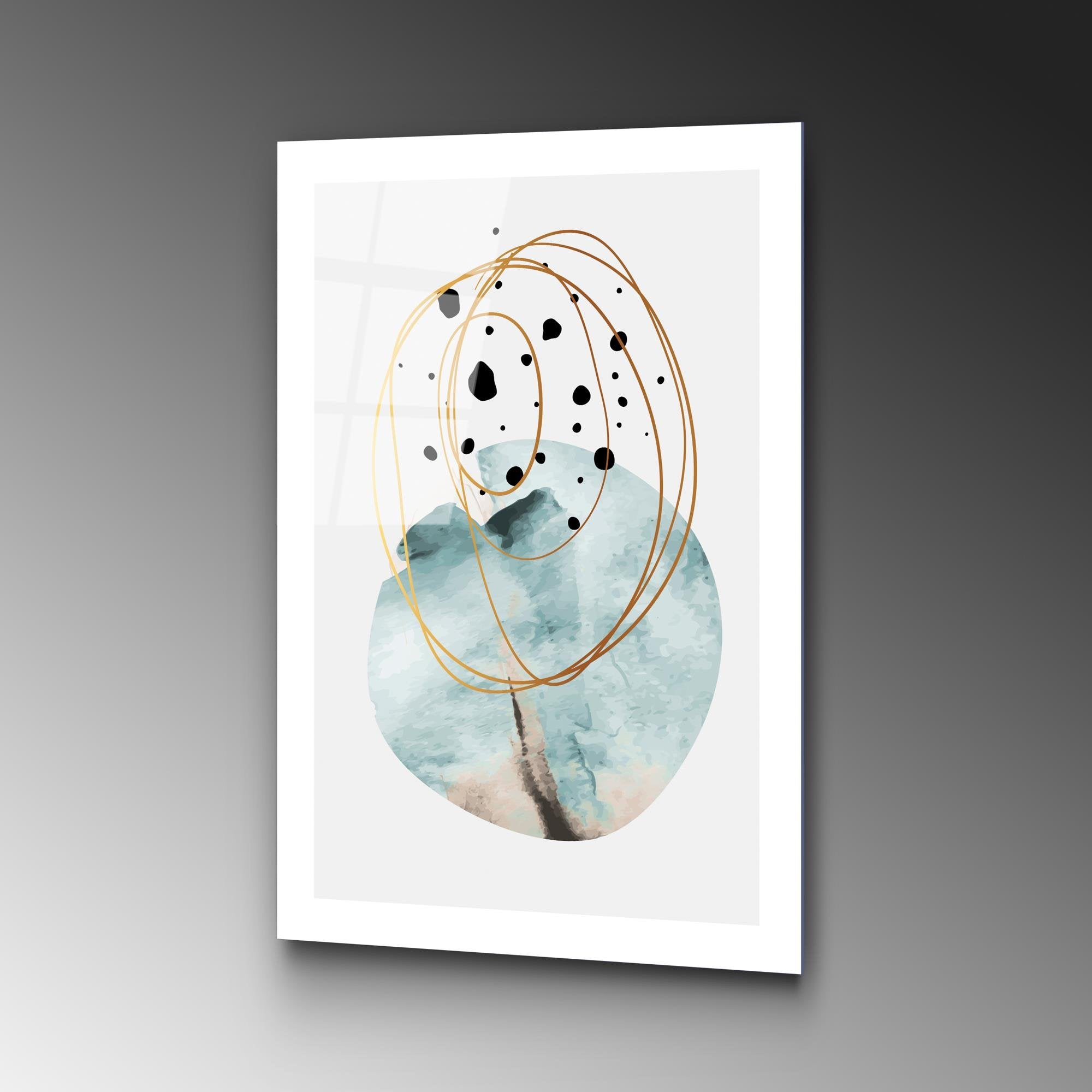 UV-965 Baskılı Cam Dikdörtgen Duvar Tablosu | ByLamp