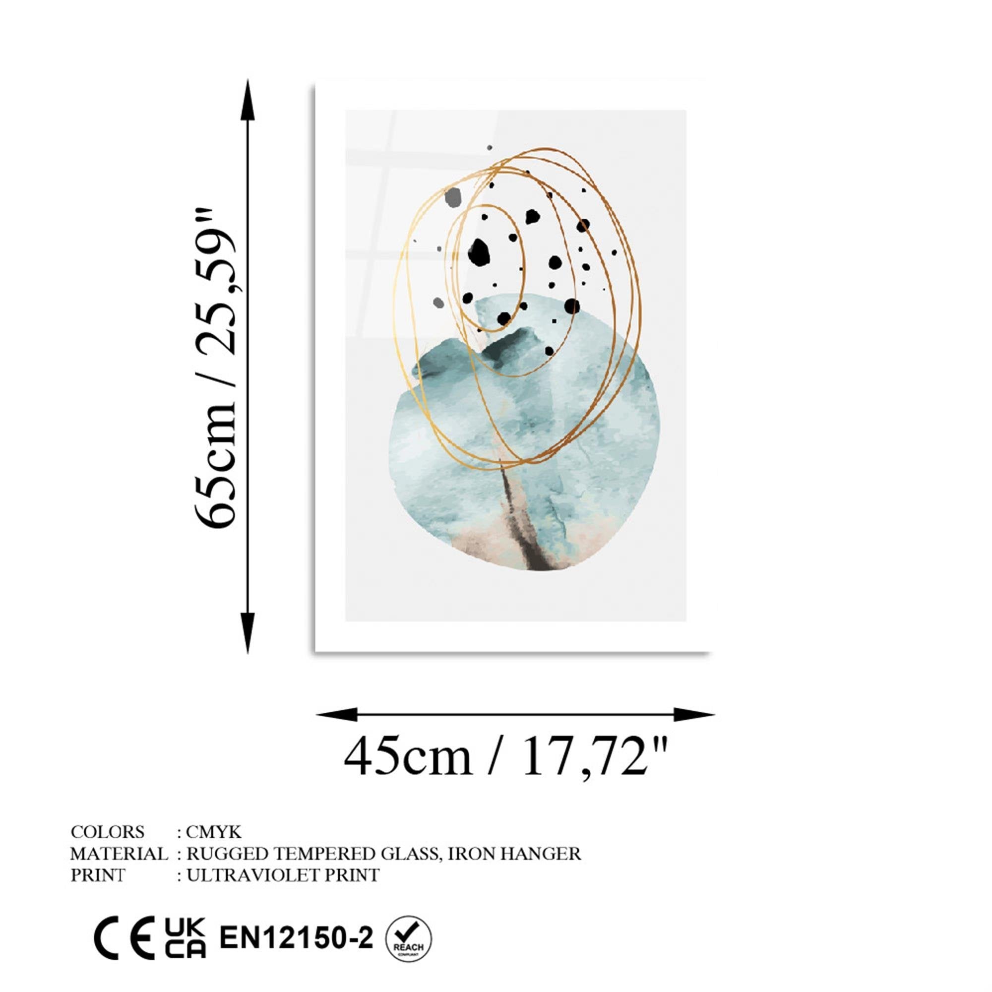 UV-965 Baskılı Cam Dikdörtgen Duvar Tablosu | ByLamp