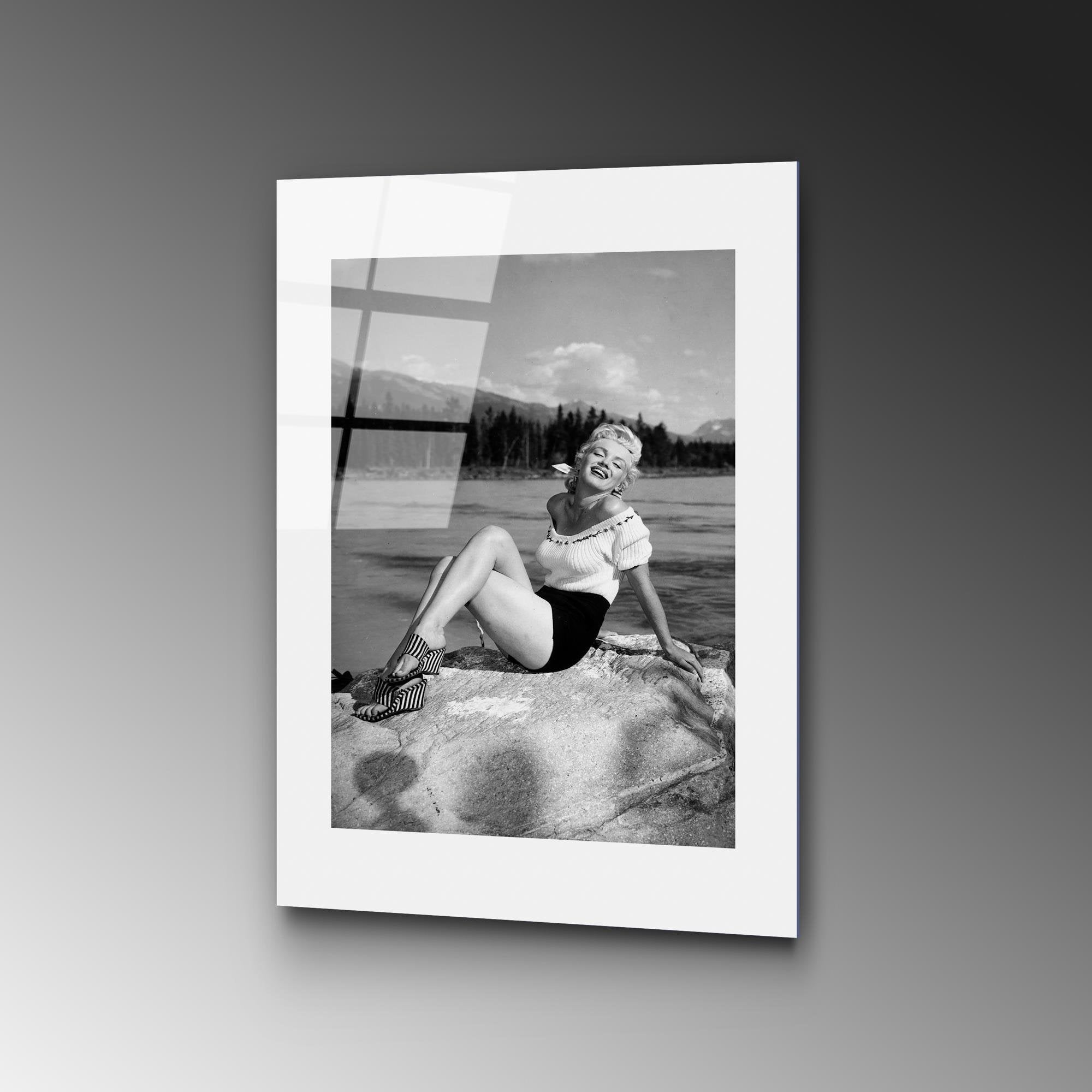 UV-972 Baskılı Cam Dikdörtgen Duvar Tablosu | ByLamp