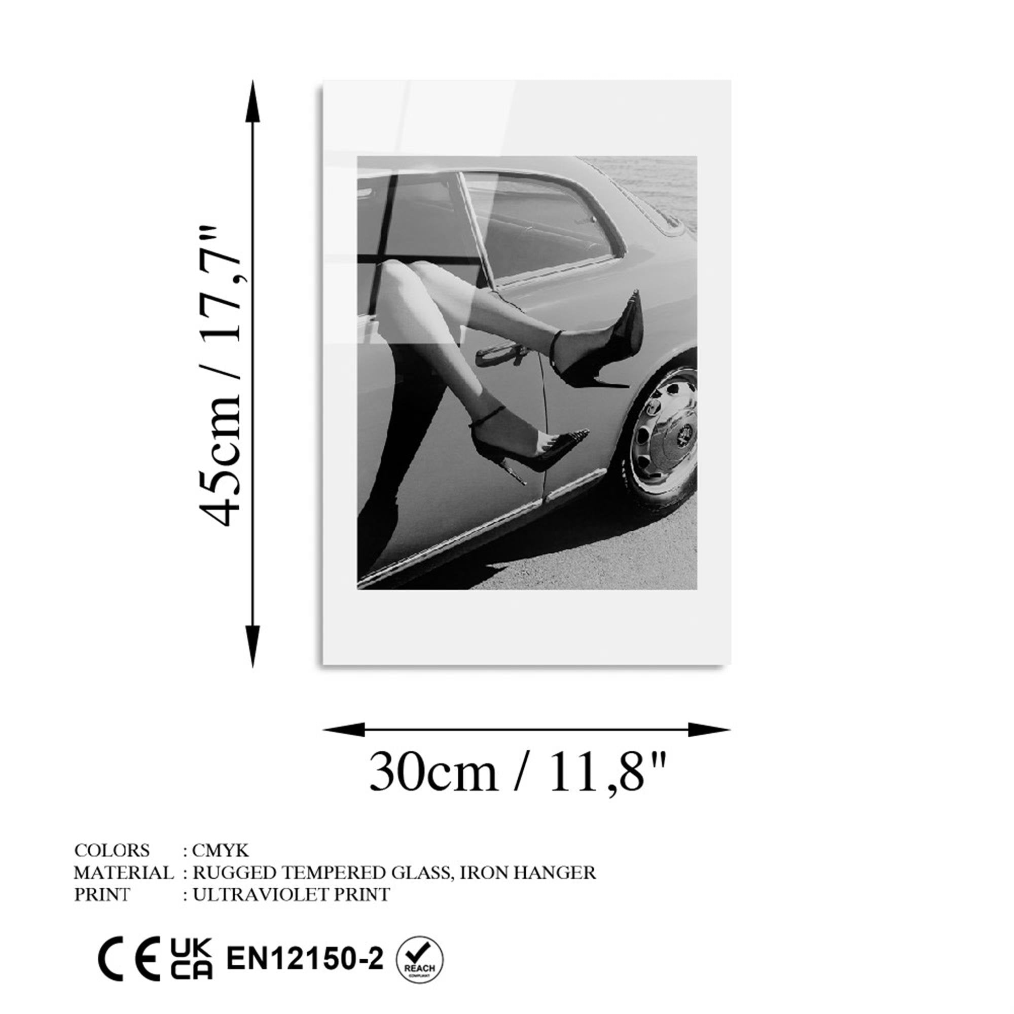 UV-974 Baskılı Cam Dikdörtgen Duvar Tablosu | ByLamp