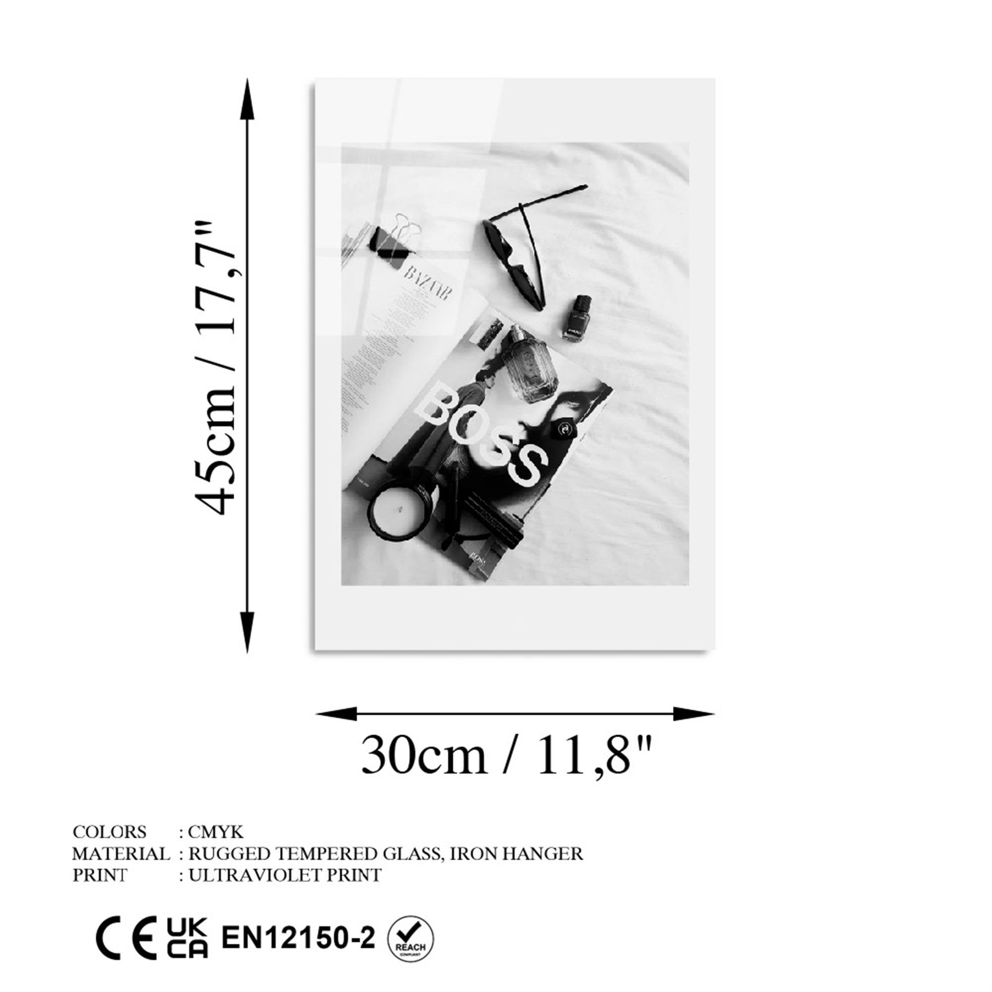 UV-975 Baskılı Cam Dikdörtgen Duvar Tablosu | ByLamp