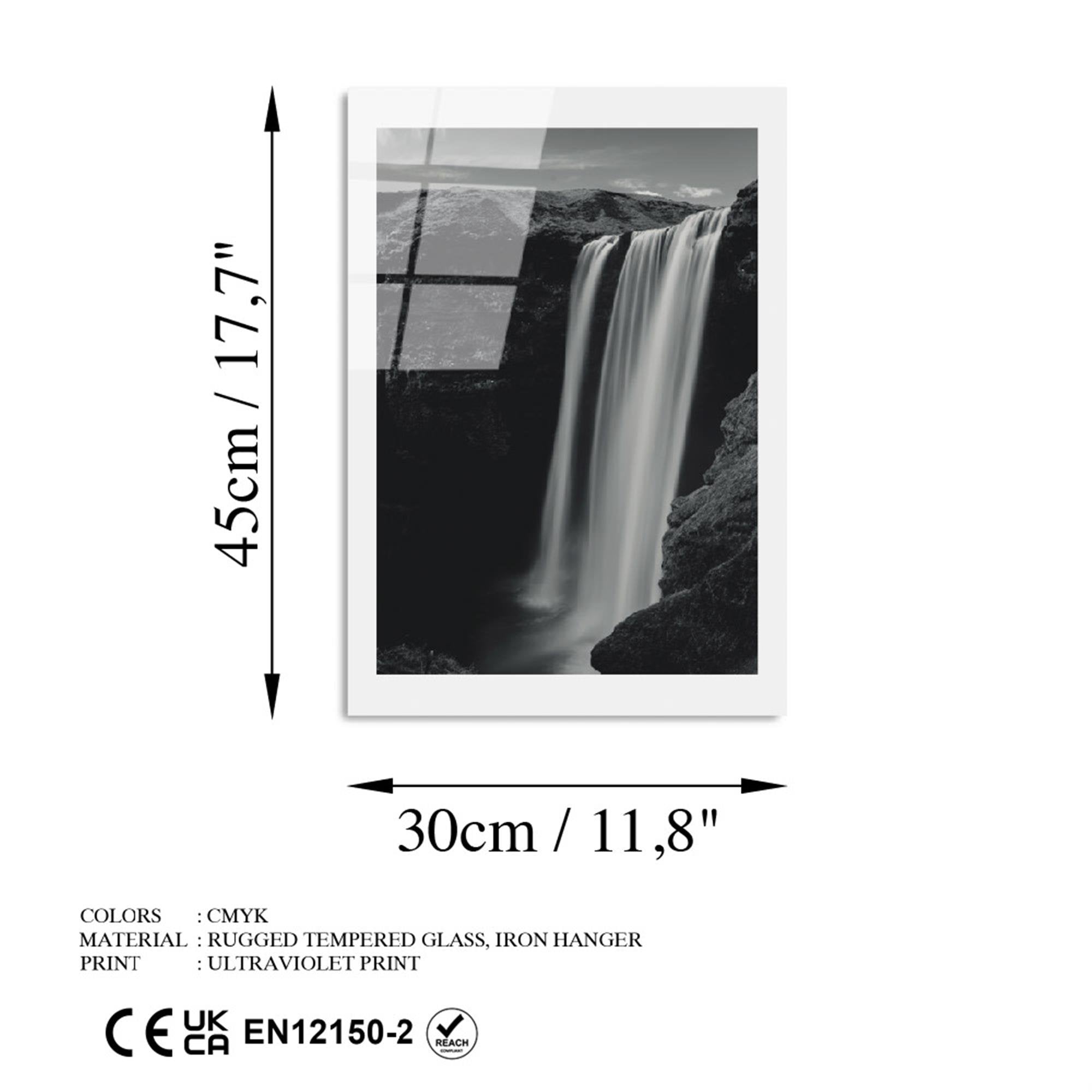 UV-976 Baskılı Cam Dikdörtgen Duvar Tablosu | ByLamp