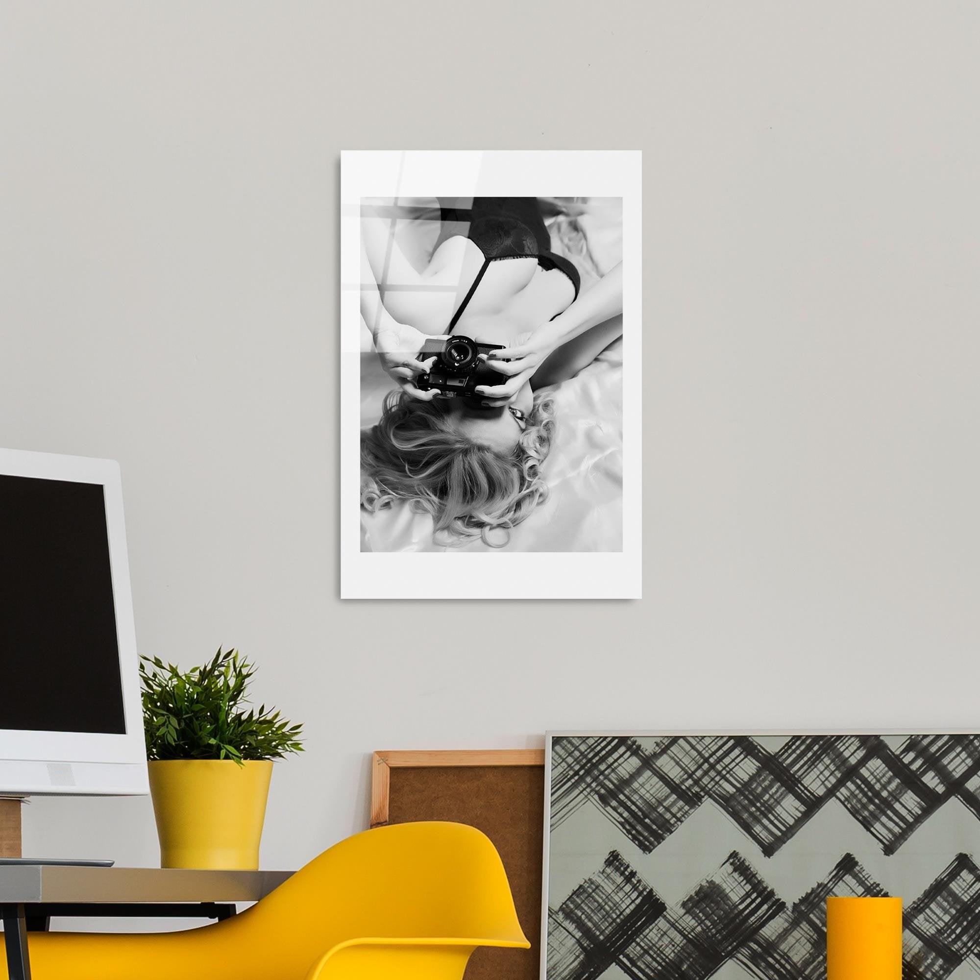 UV-980 Baskılı Cam Dikdörtgen Duvar Tablosu | ByLamp