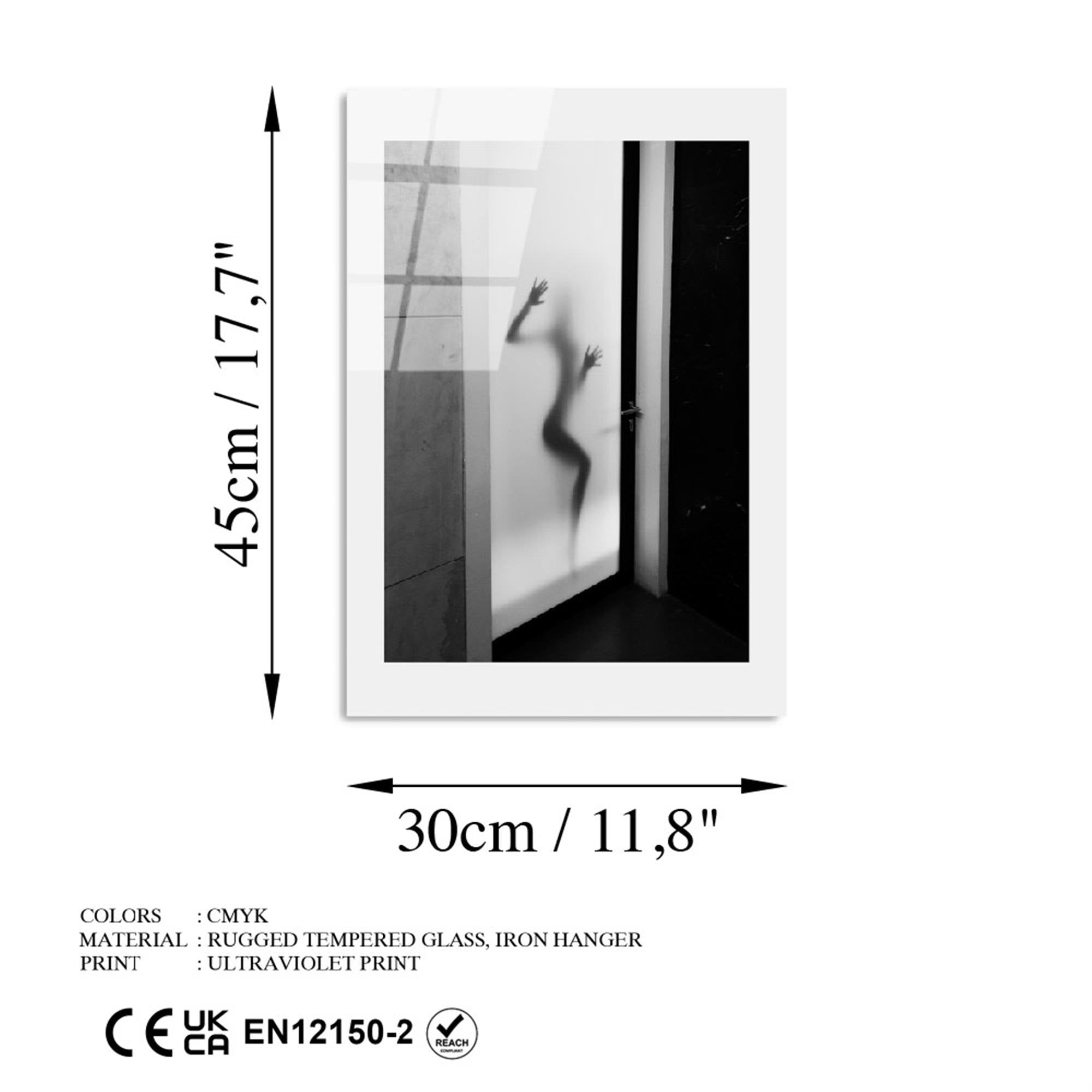 UV-982 Baskılı Cam Dikdörtgen Duvar Tablosu | ByLamp