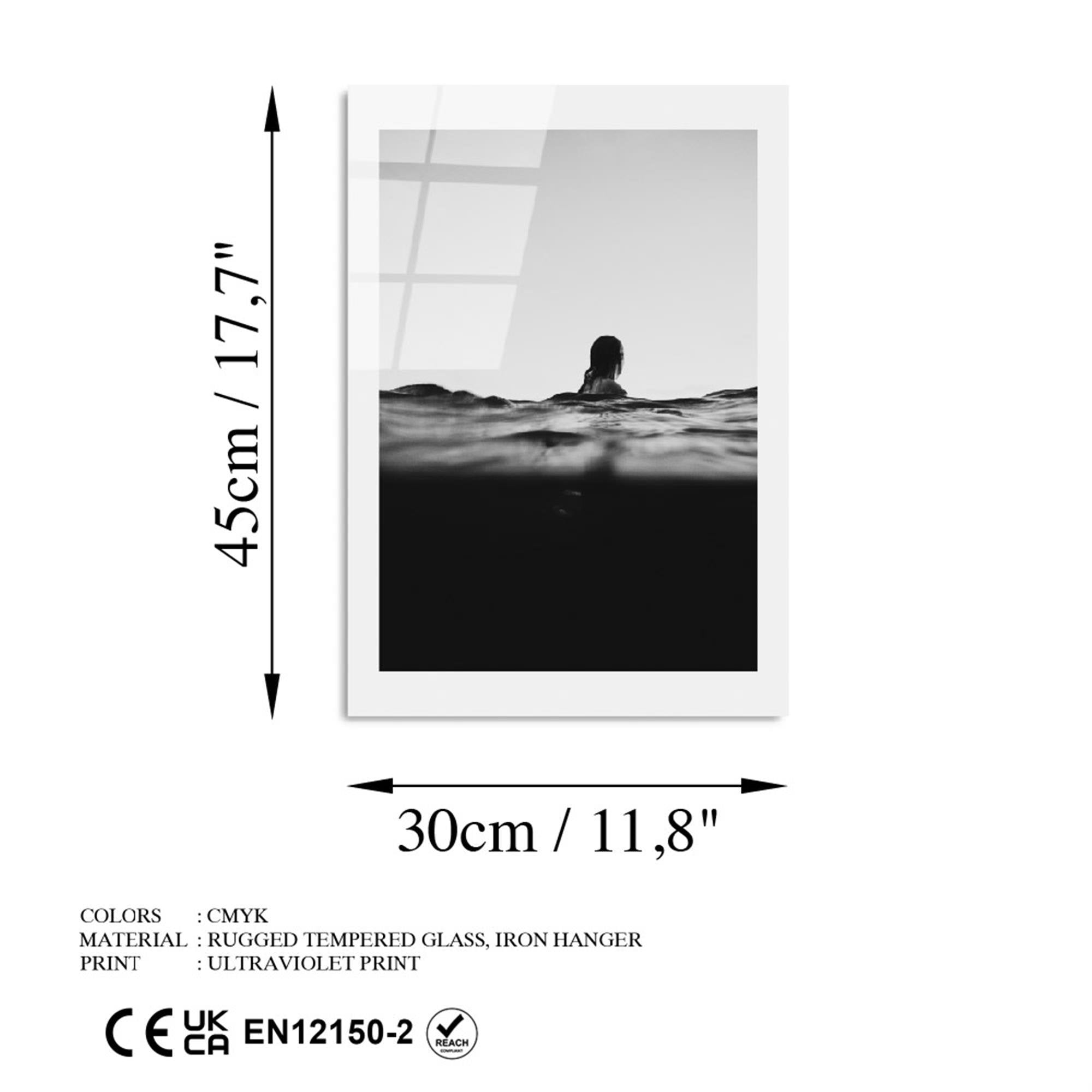 UV-989 Baskılı Cam Dikdörtgen Duvar Tablosu | ByLamp