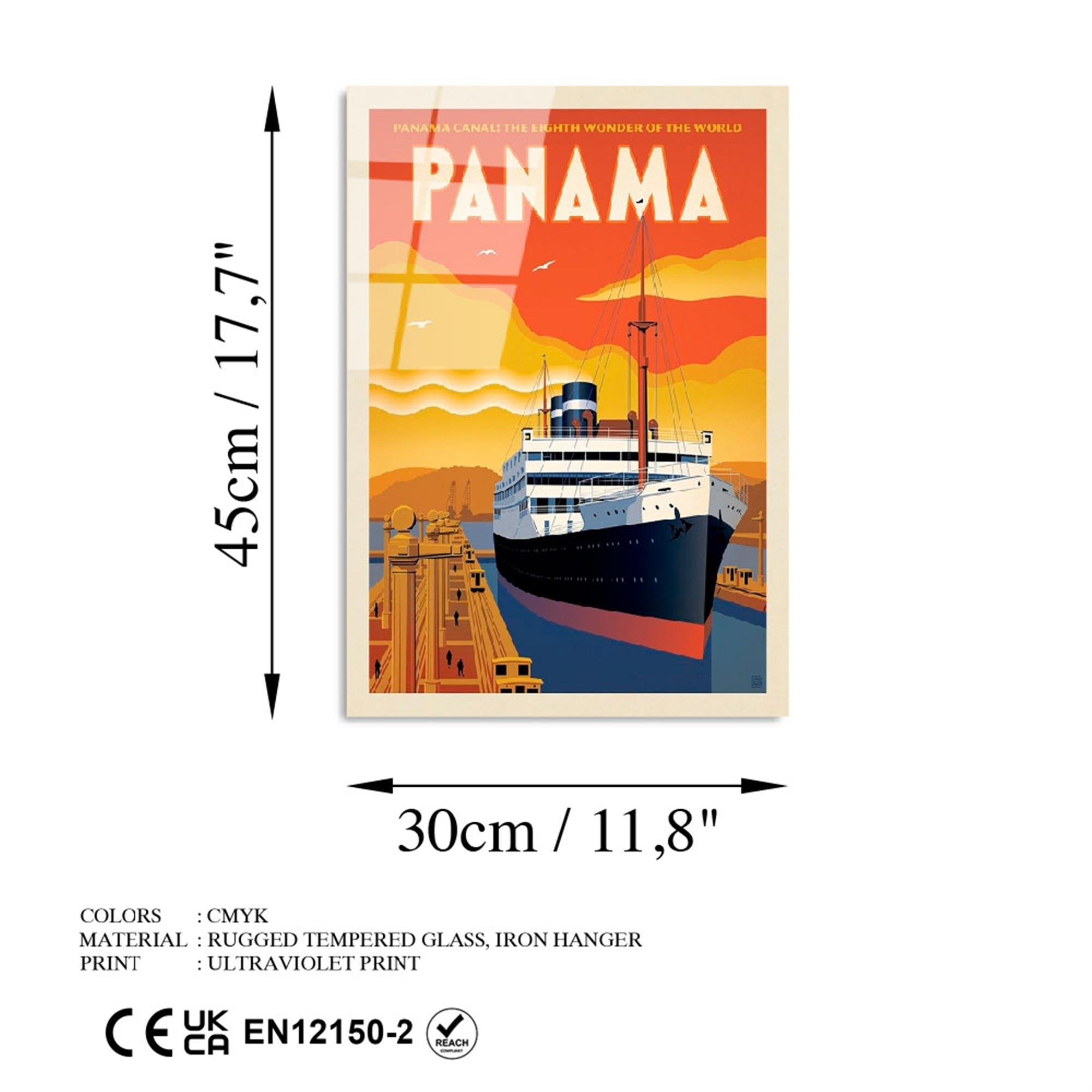 UV-995 Baskılı Cam Dikdörtgen Duvar Tablosu | ByLamp