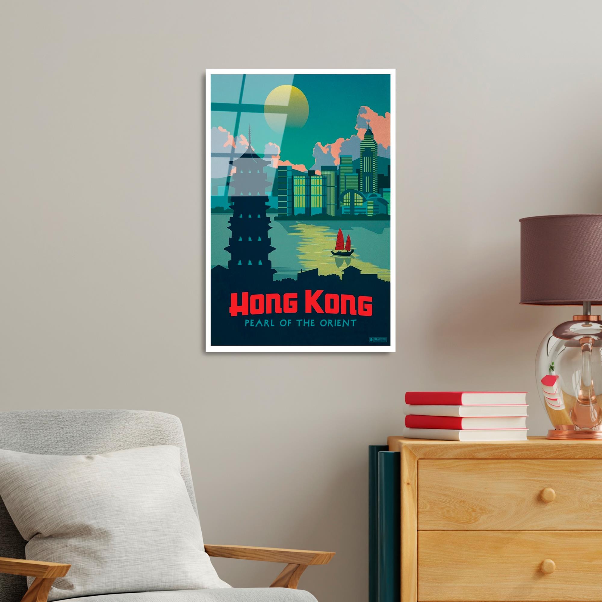 UV-996 Baskılı Cam Dikdörtgen Duvar Tablosu | ByLamp