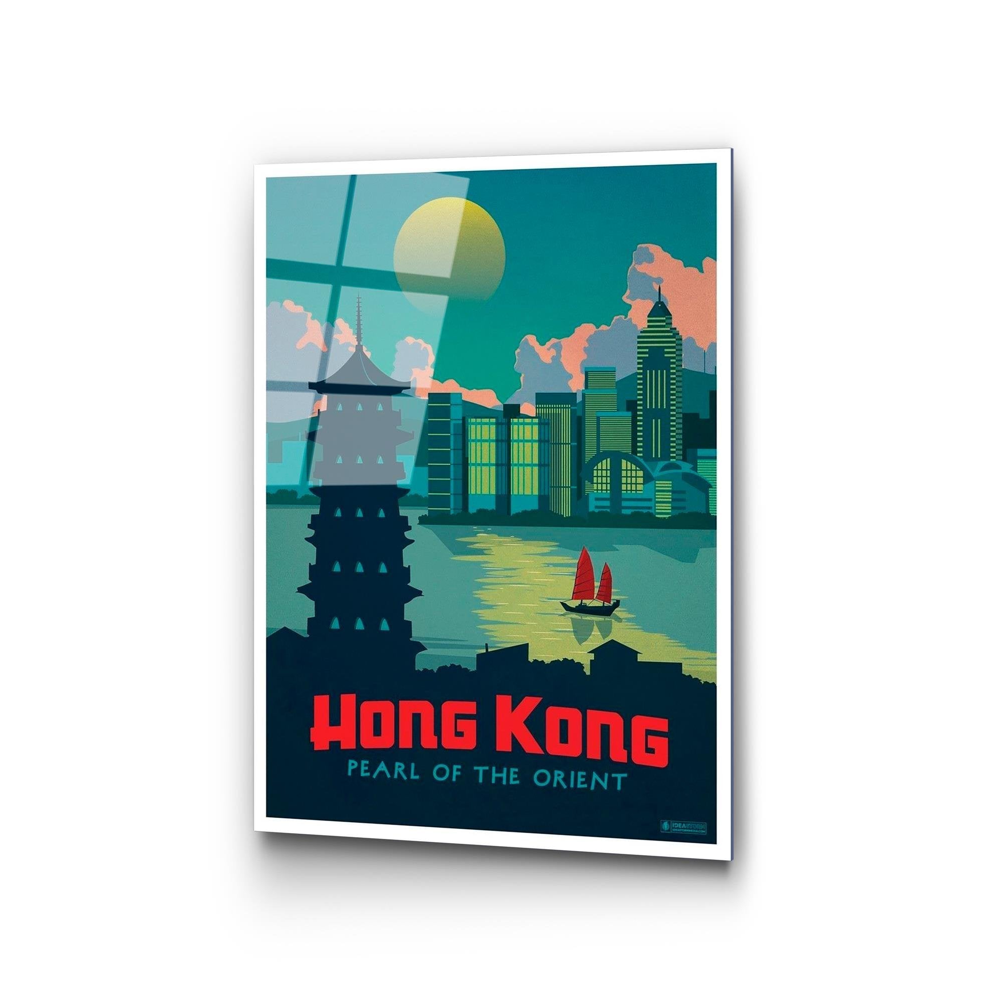 UV-996 Baskılı Cam Dikdörtgen Duvar Tablosu | ByLamp