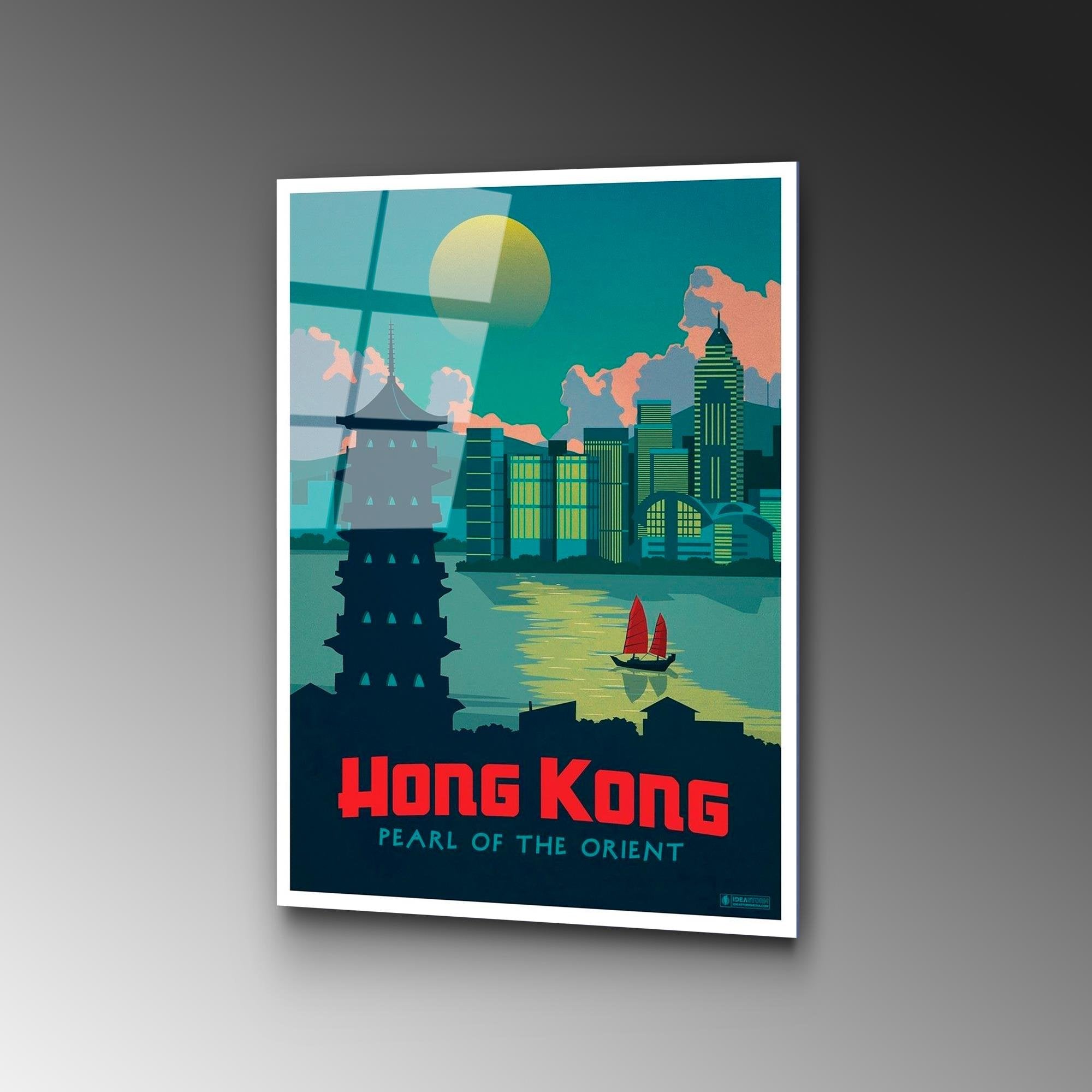 UV-996 Baskılı Cam Dikdörtgen Duvar Tablosu | ByLamp