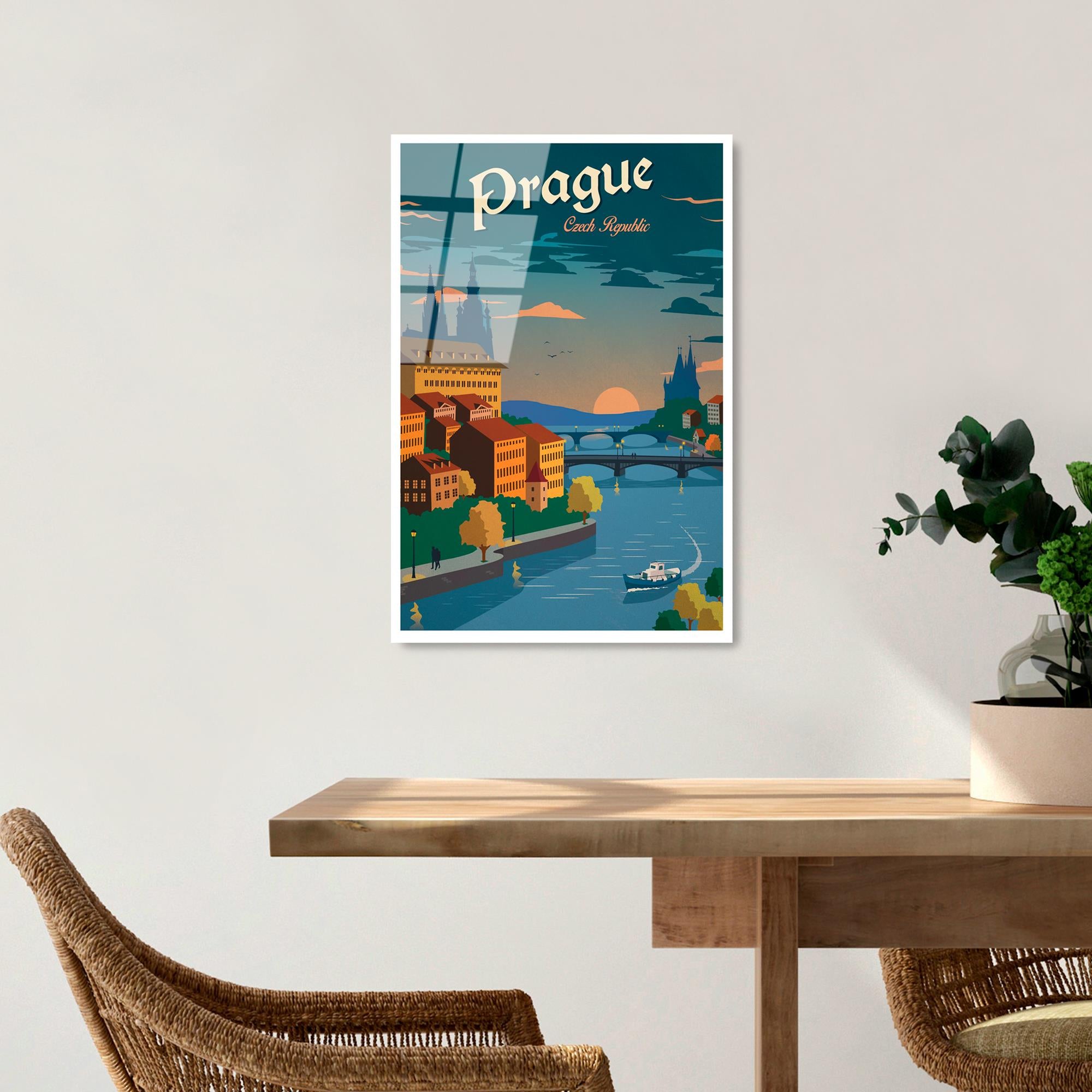 UV-997 Baskılı Cam Dikdörtgen Duvar Tablosu | ByLamp