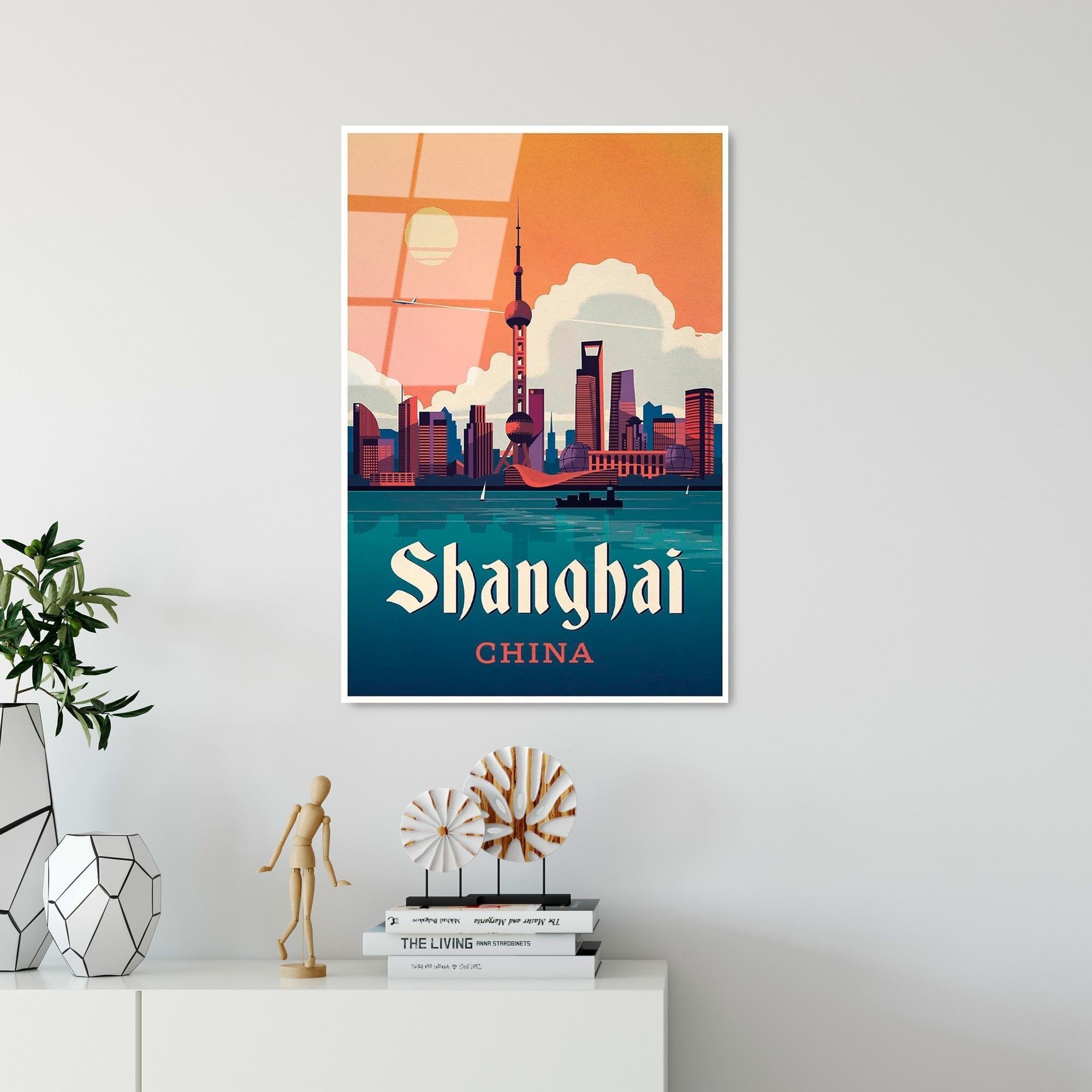 UV-998 Baskılı Cam Dikdörtgen Duvar Tablosu | ByLamp