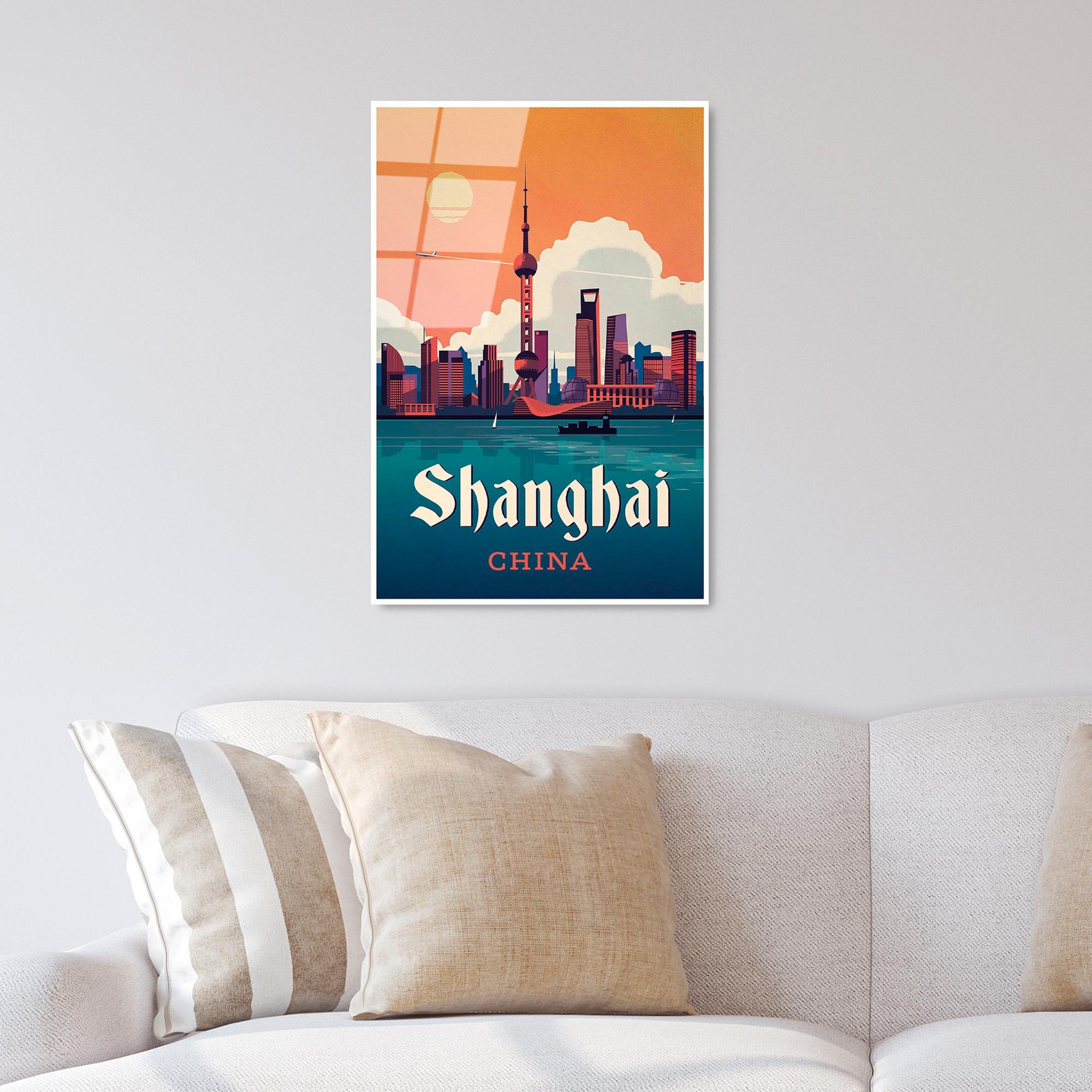 UV-998 Baskılı Cam Dikdörtgen Duvar Tablosu | ByLamp