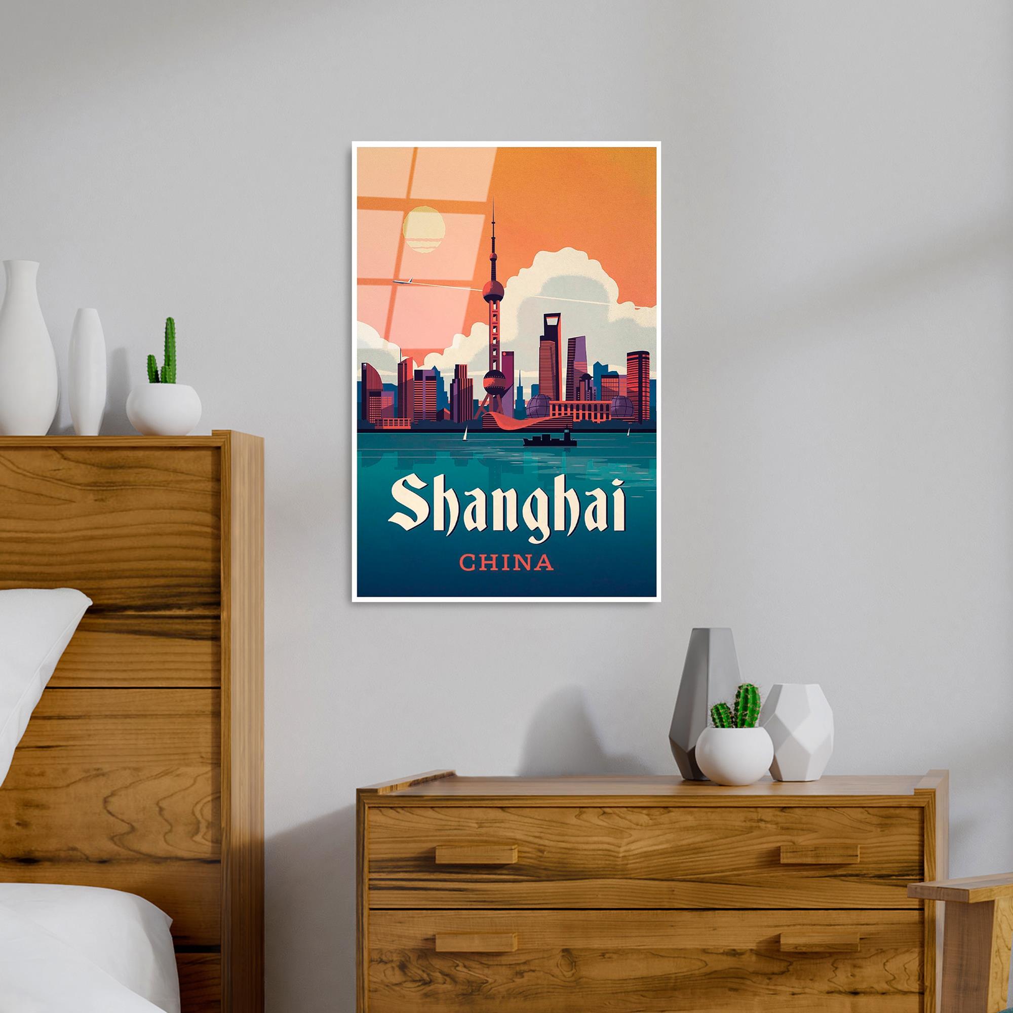 UV-998 Baskılı Cam Dikdörtgen Duvar Tablosu | ByLamp